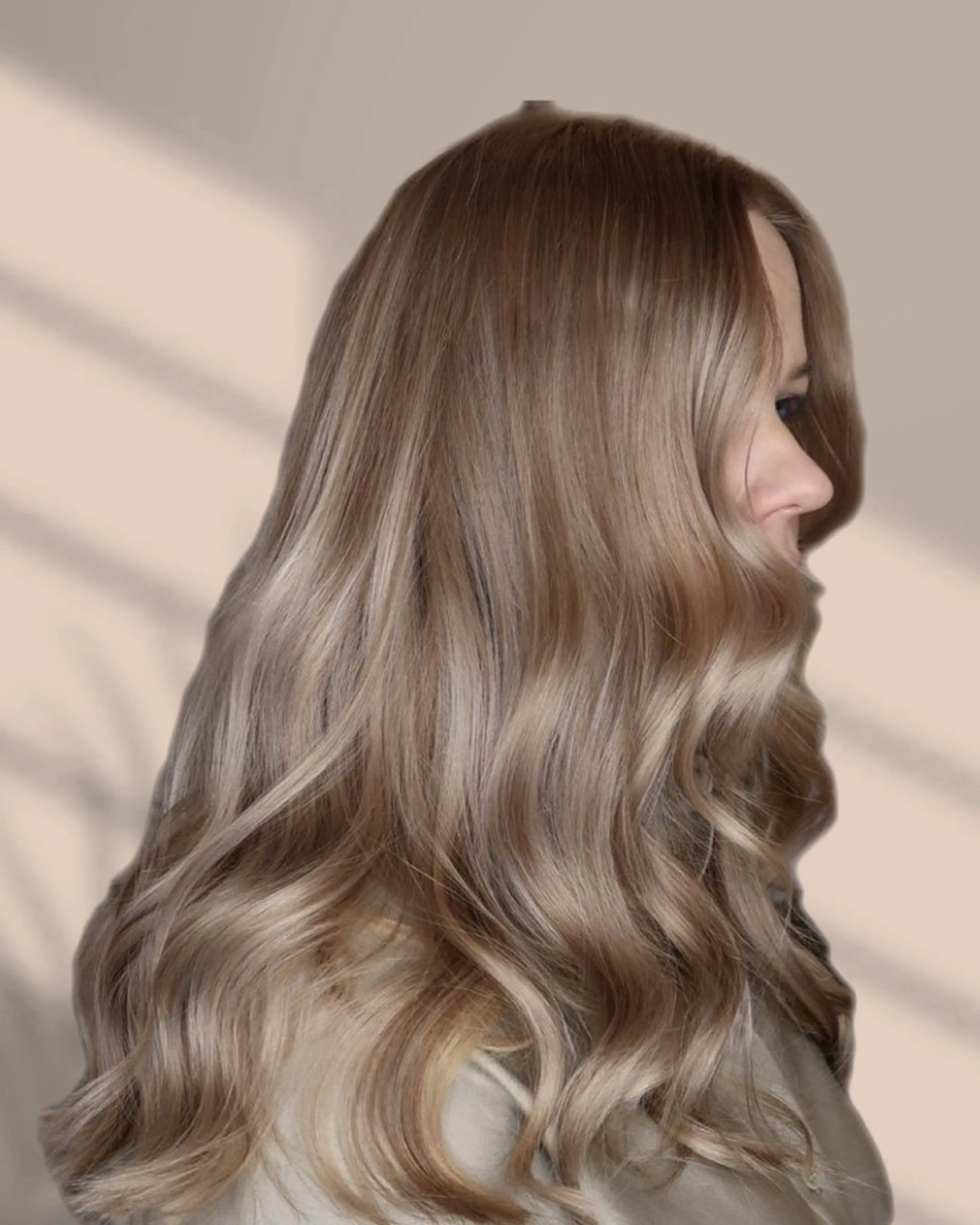 ロング ヘアカラー トリートメント ヘアセット くすみミルクティー/ ブラウン🪡TOWAのヘアスタイル