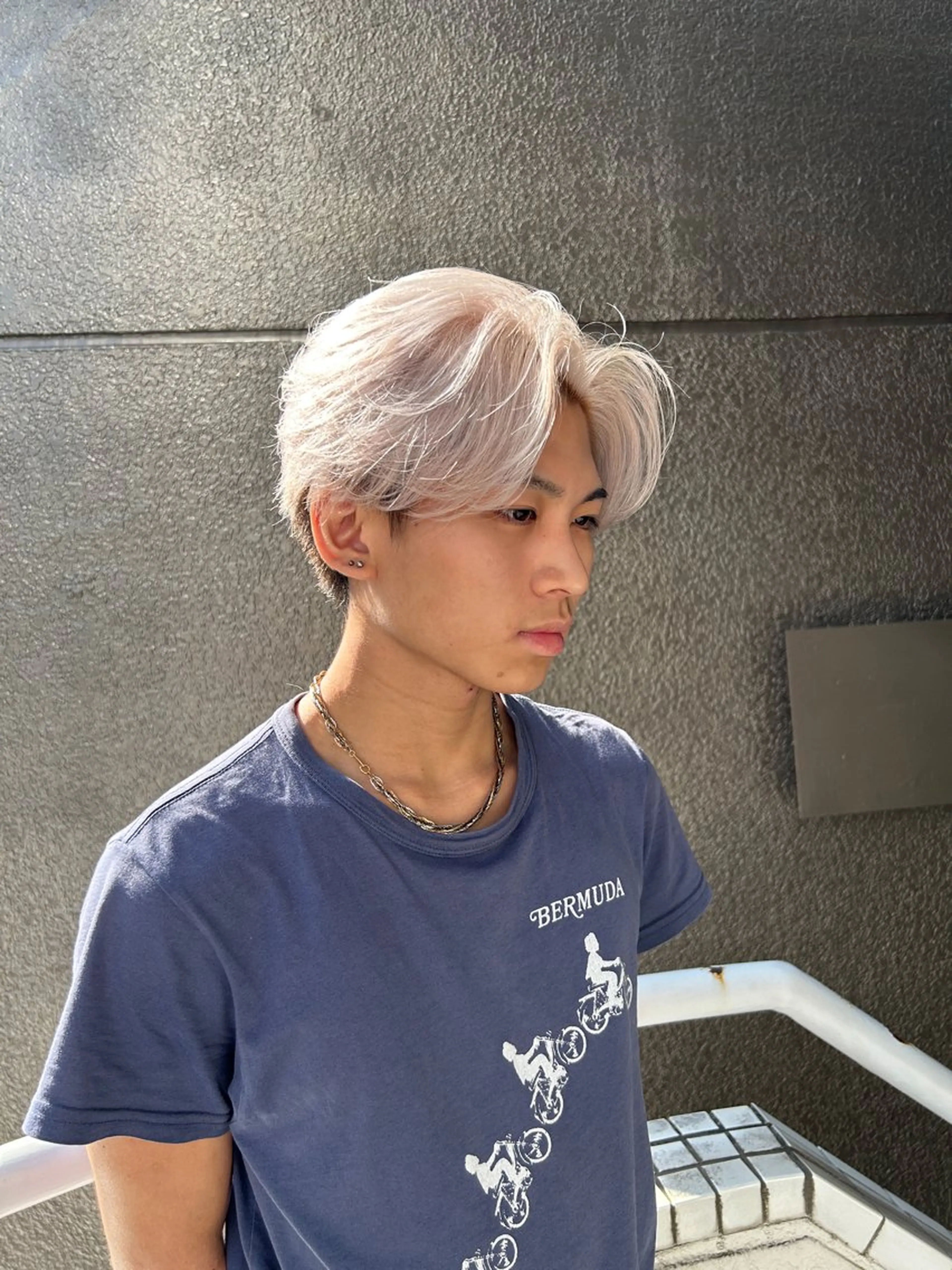 ミディアム カラー メンズ 【デザインカラー】 Ryutoのヘアスタイル