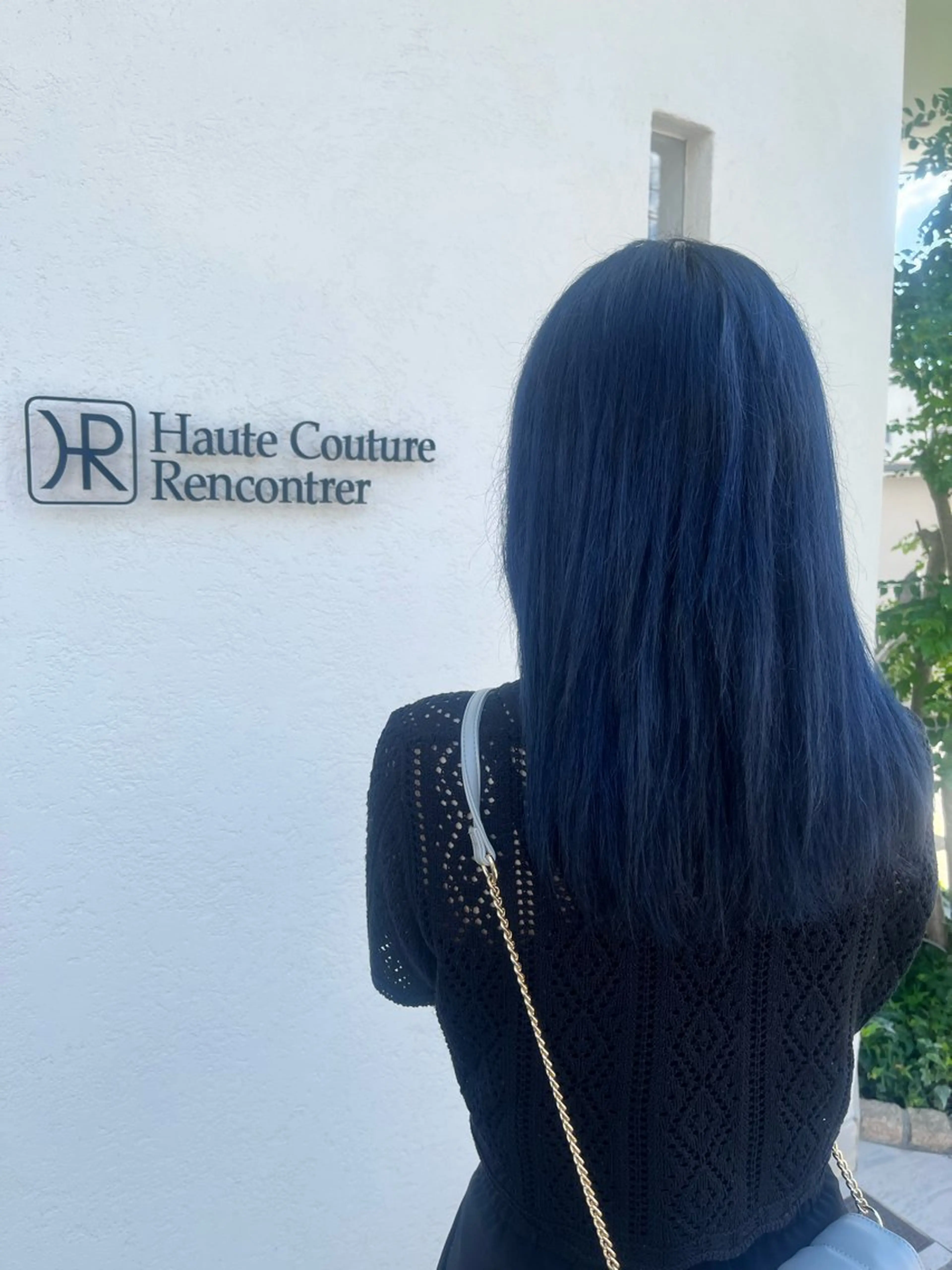 ロング カラー ネイビーカラー シルバー HAIRsalon BONDS所属・パーマスタイル/ 縮毛矯正/江口翔伍のヘアスタイル