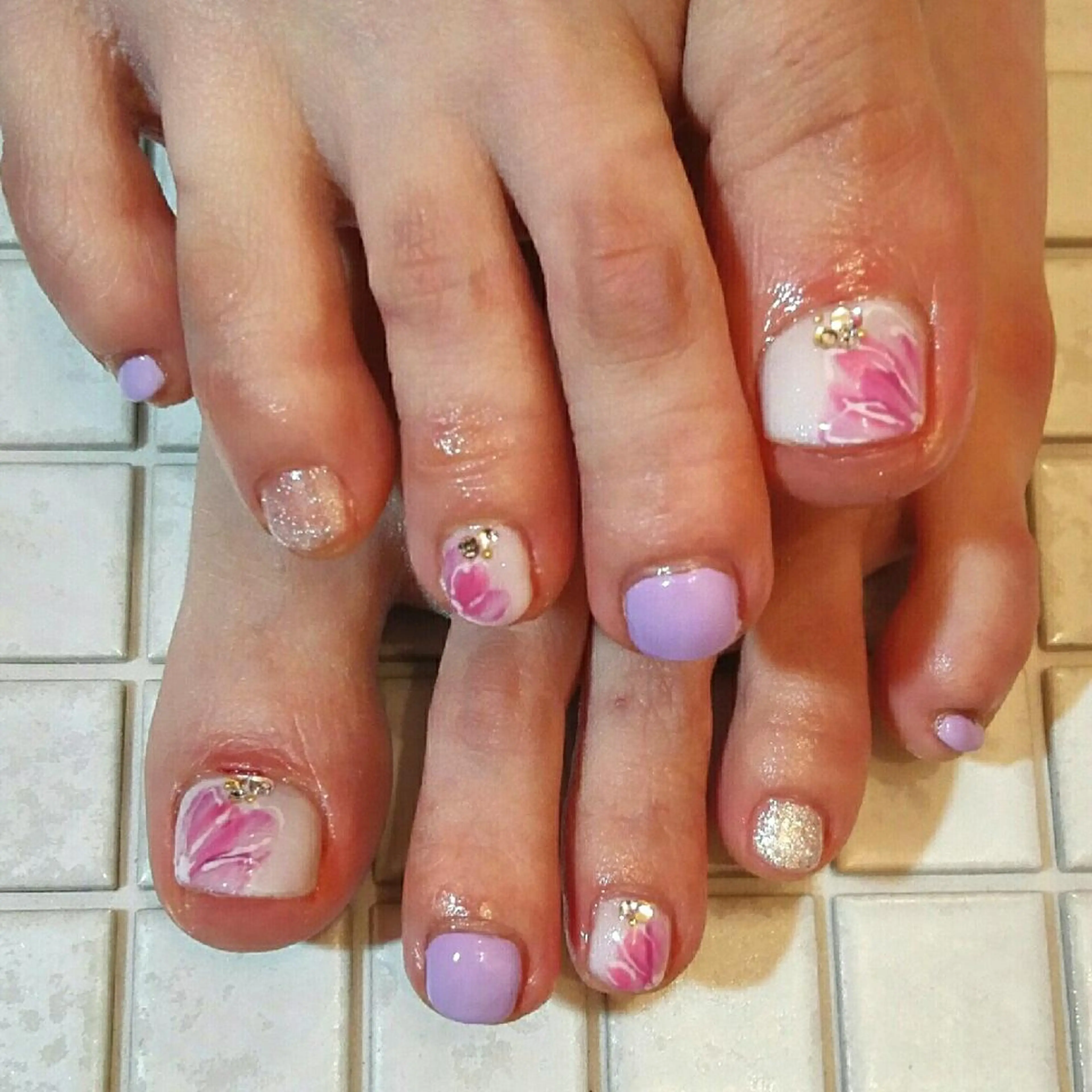 ネイル フットネイル ジェルネイル private salon mieのネイルデザイン
