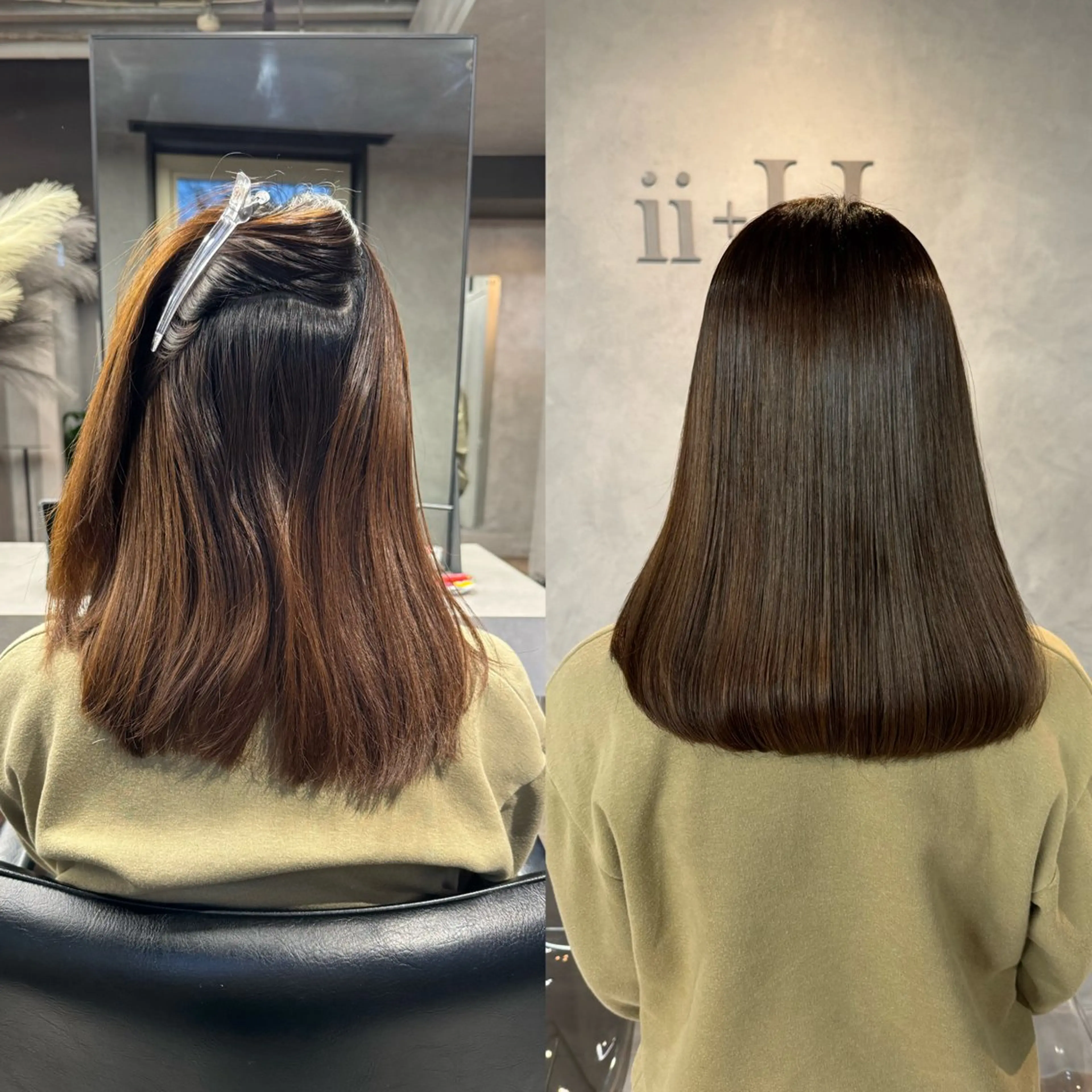 セミロング 髪質改善 カット ヘアカラー 縮毛矯正 トリートメント 髪質改善/艶髪 MINAMIのヘアスタイル