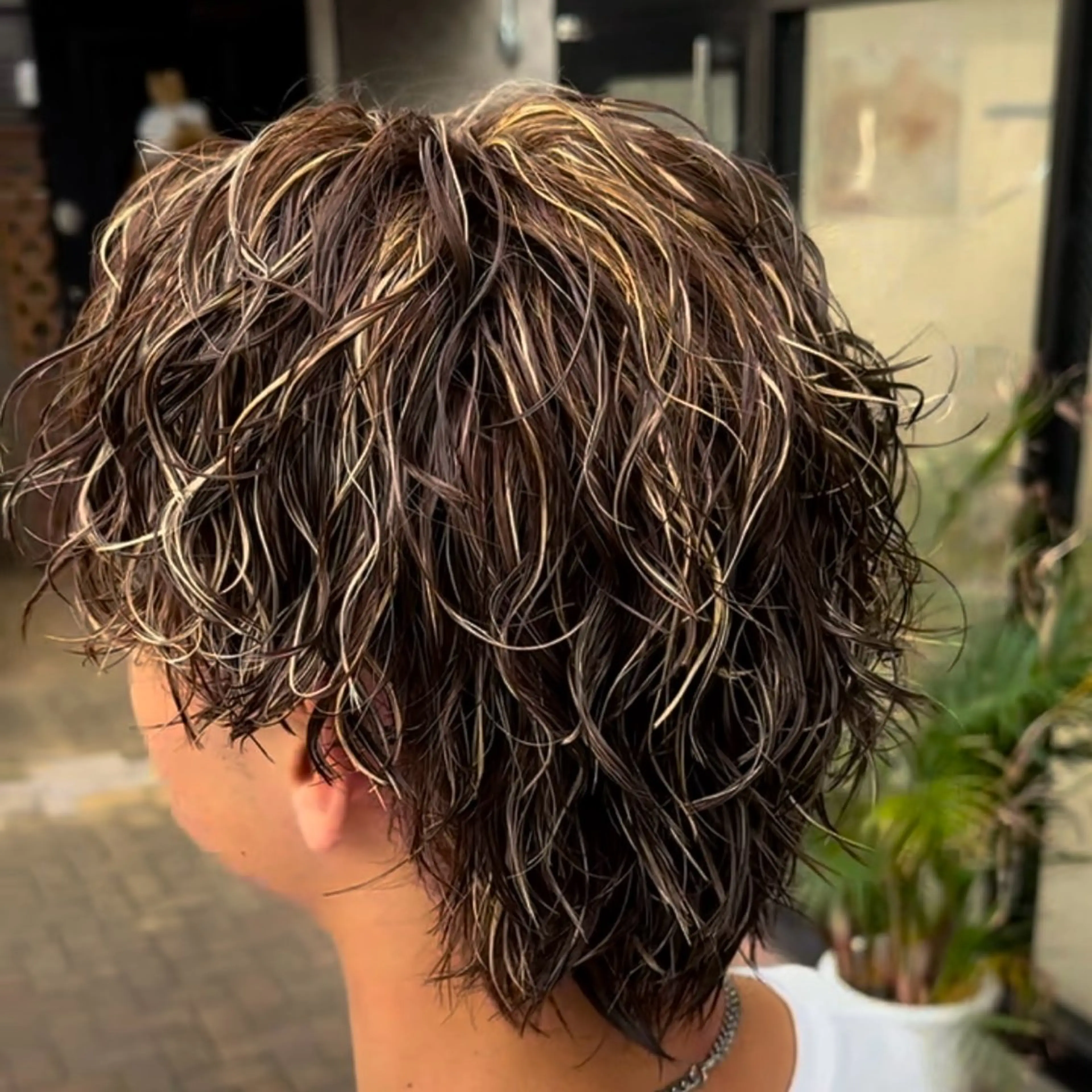 カラー バレイヤージュ 🌈 ハイシマ ユウイのヘアスタイル