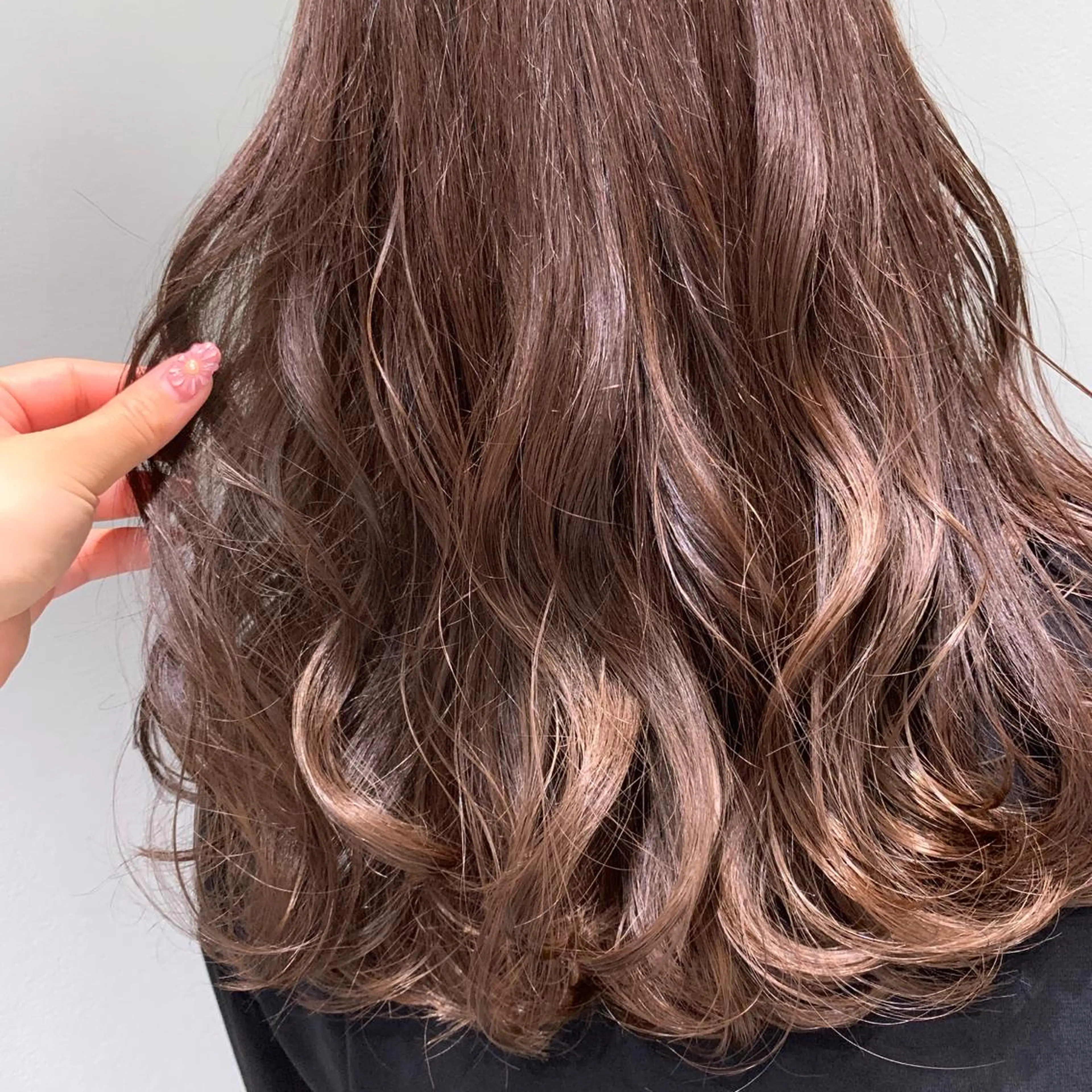 ロング カラー 透明感カラー オレンジ ヘアカラー トリートメント 新宿color🐝 AYAKA🌈💖のヘアスタイル