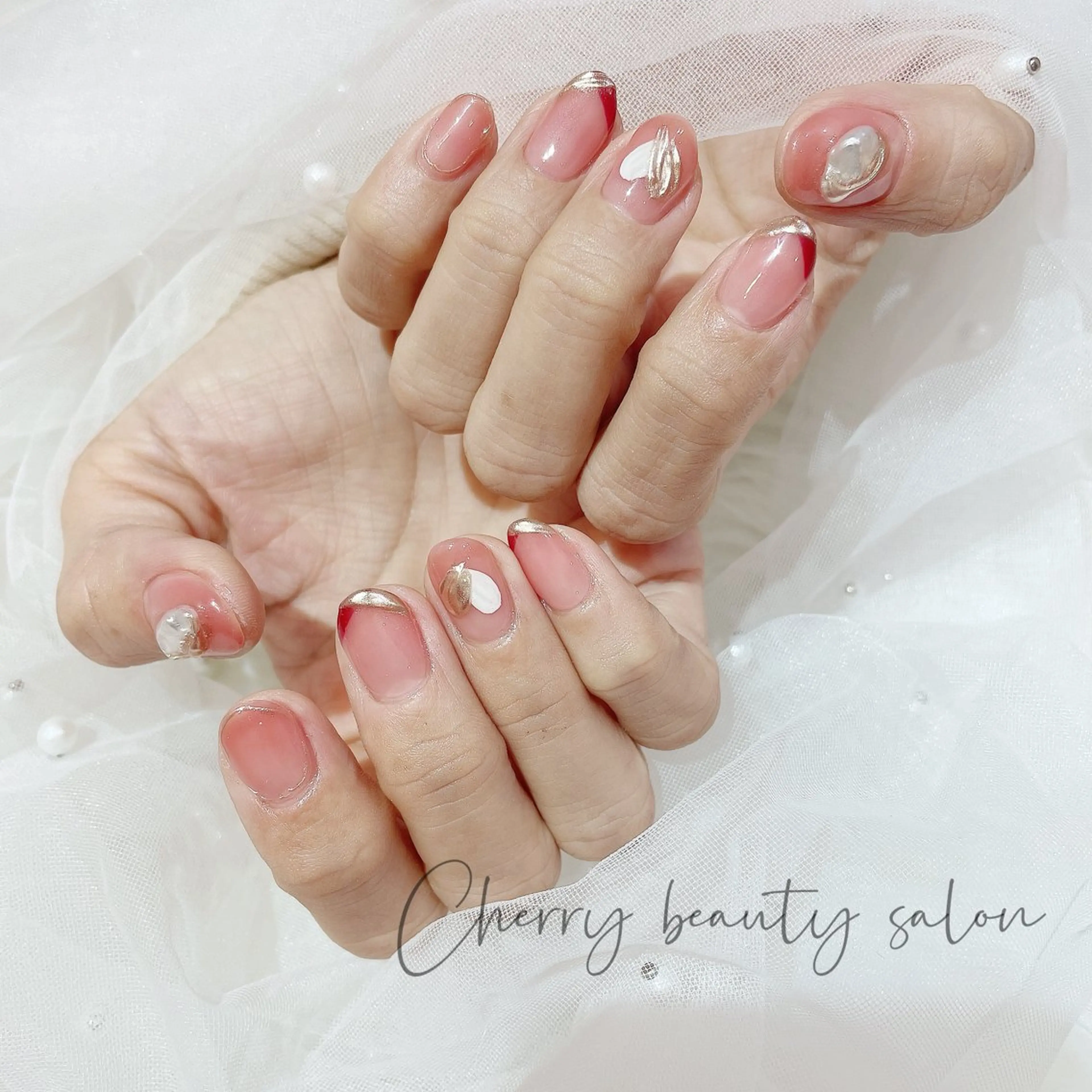 ネイル ハンドネイル ハンドケア SAKURA 🍒のネイルデザイン