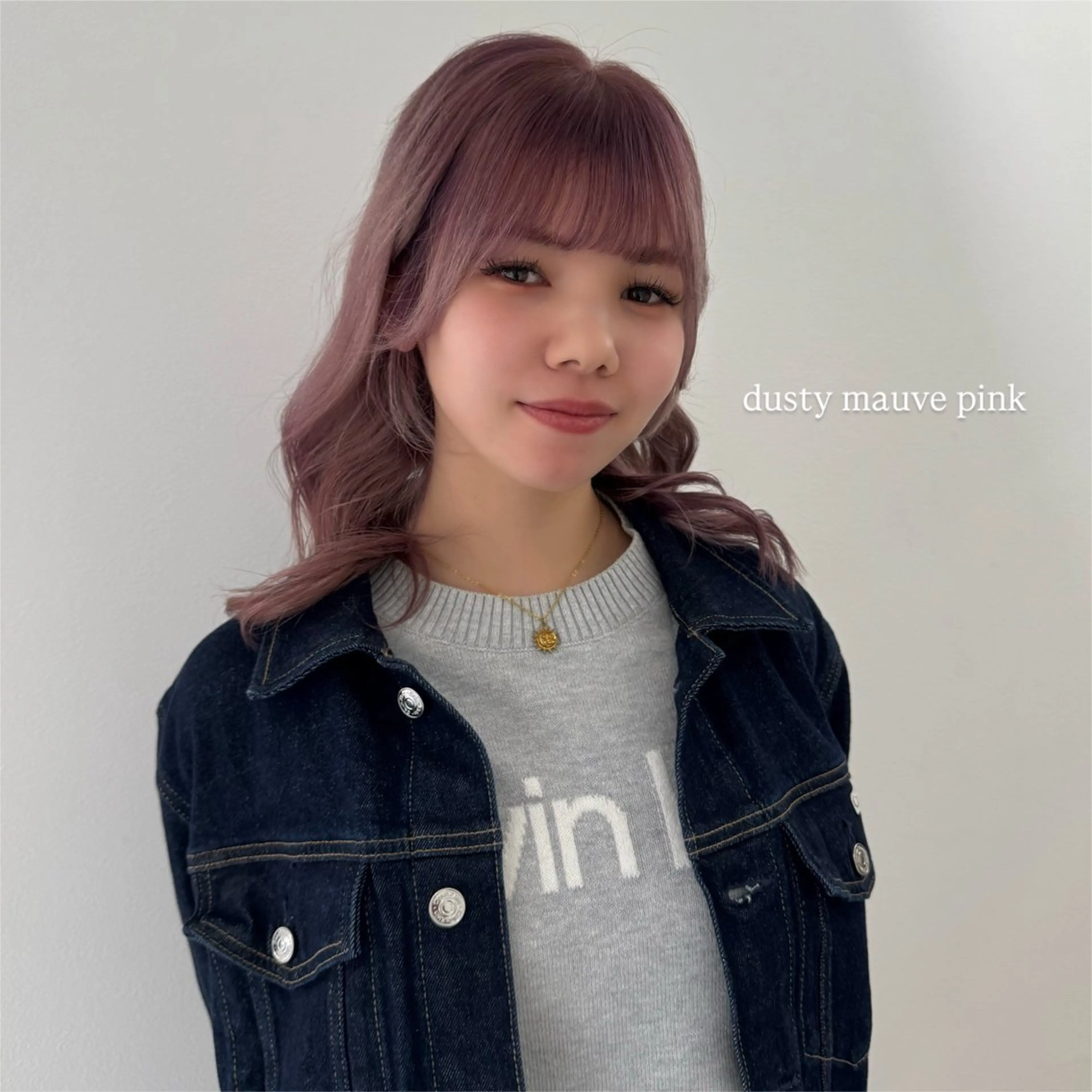 ミディアム カラー ブリーチ ピンクカラー ヘアカラー rina/無料レイヤ ーカット/上野🌱のヘアスタイル