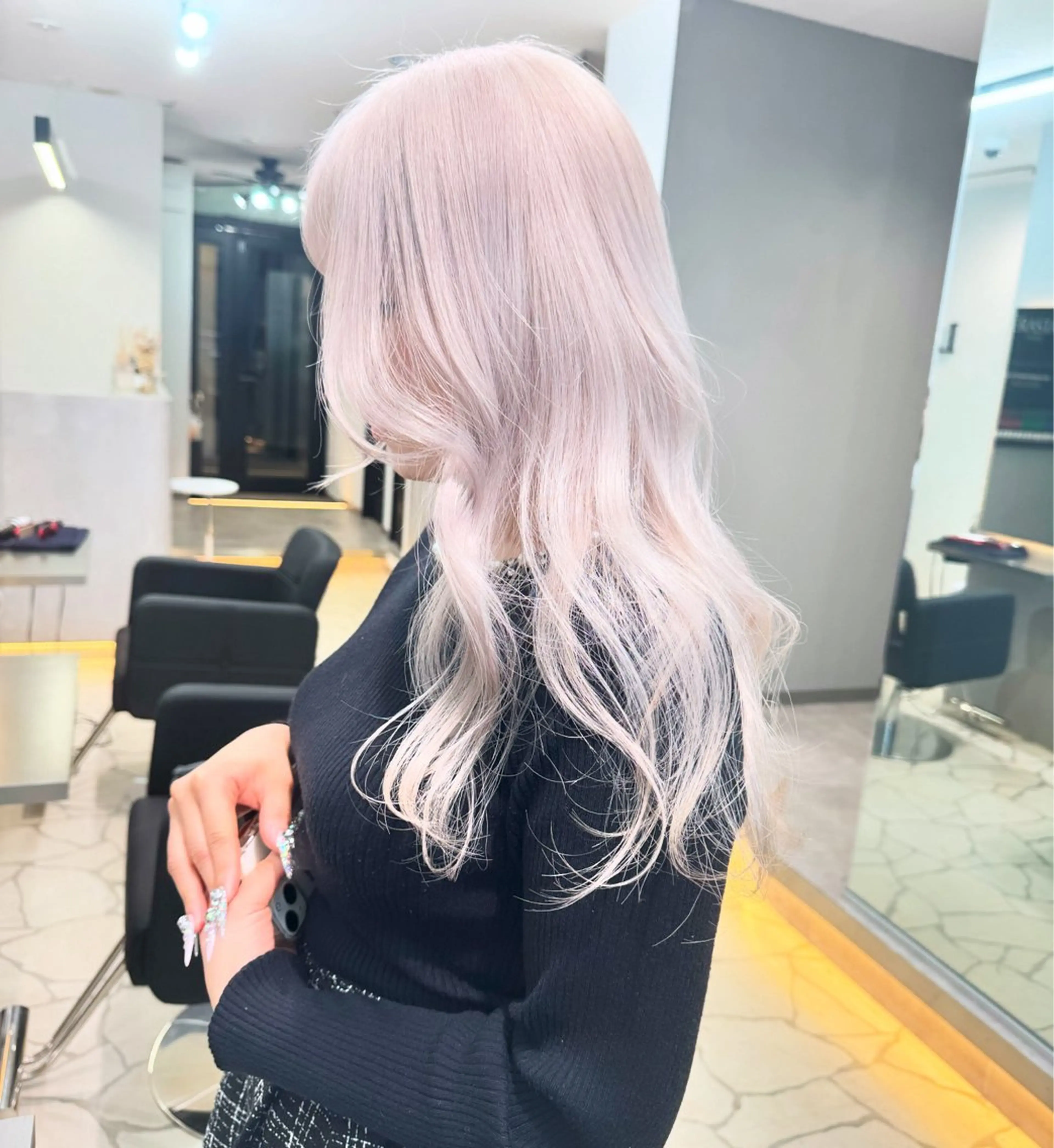 セミロング カラー エクステの神様 ▫️原島ユウヤ▫️のヘアスタイル