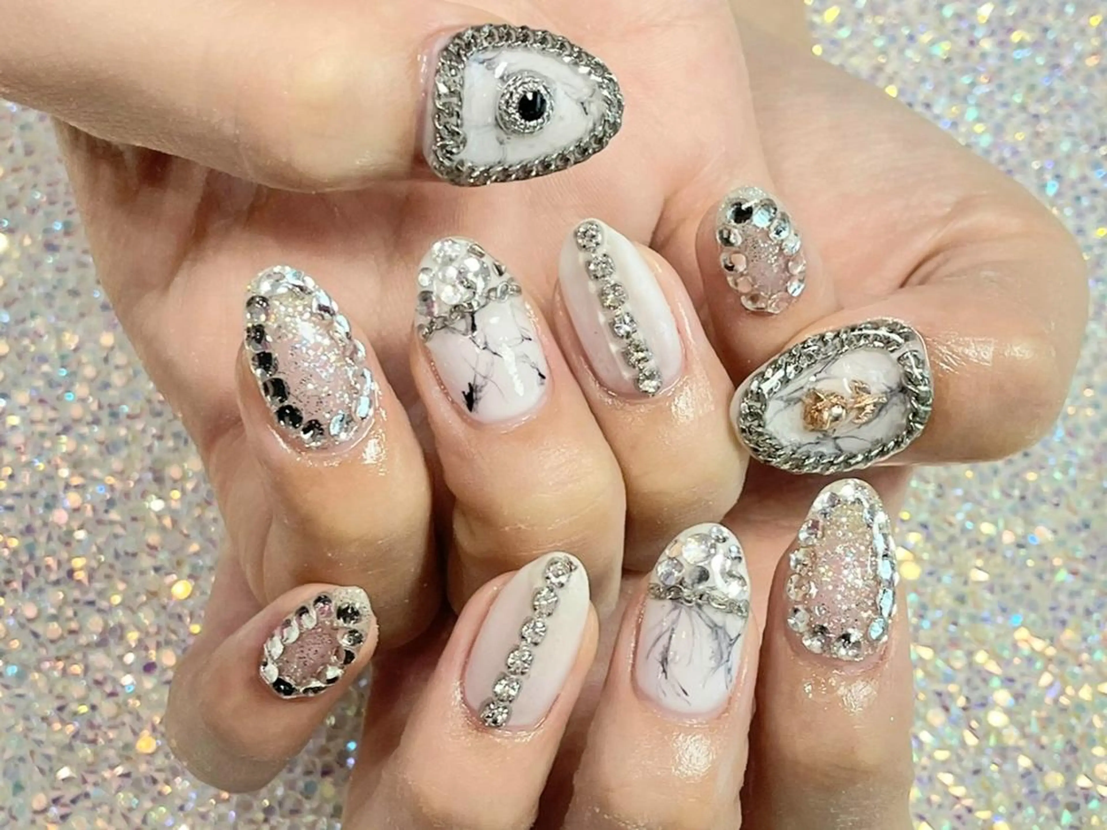 ネイル Menail心斎橋筋 ギャル×韓国🇰🇷のネイルデザイン