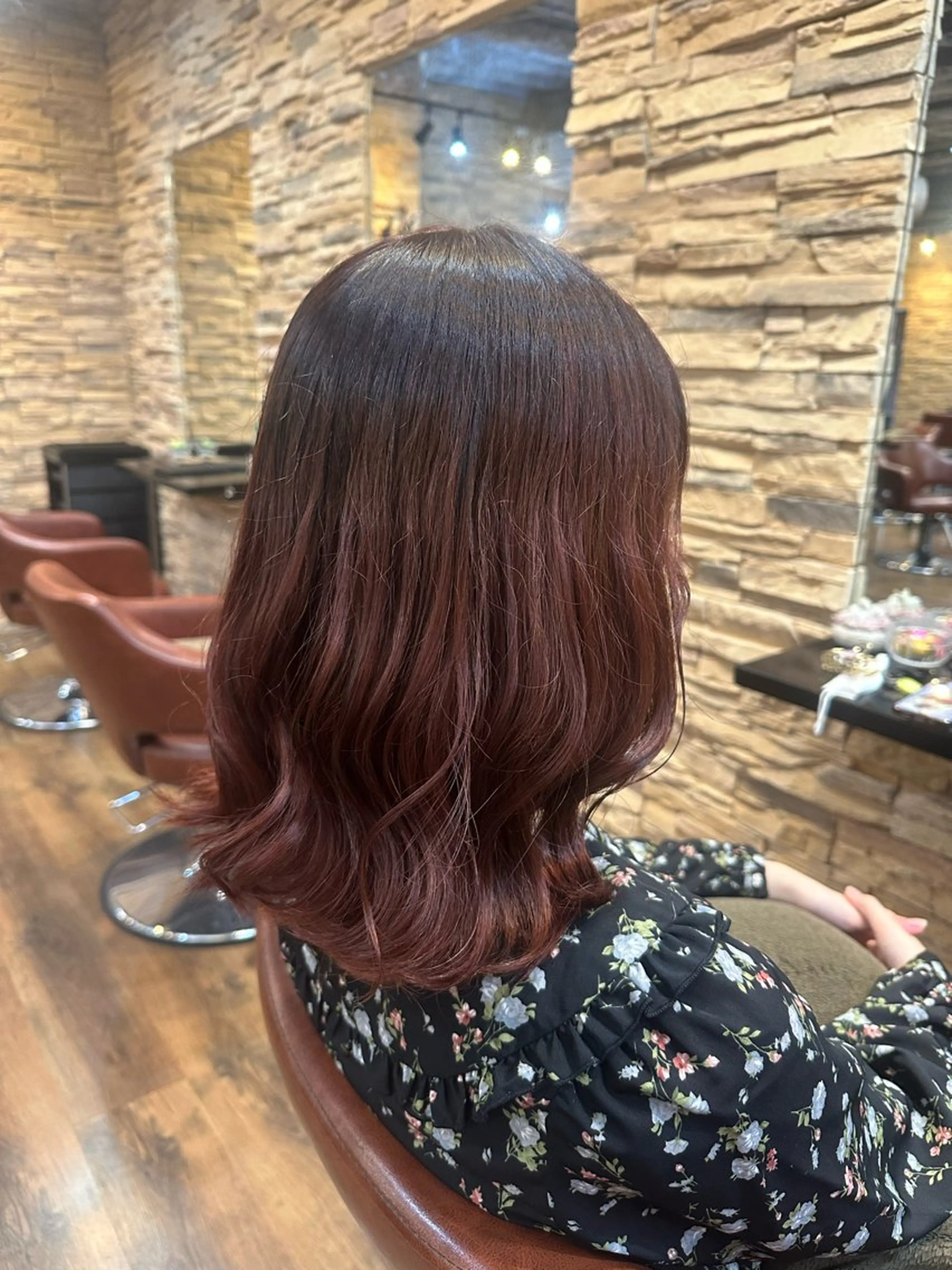 セミロング カラー SENA♡ 期間限定モデル募集のヘアスタイル