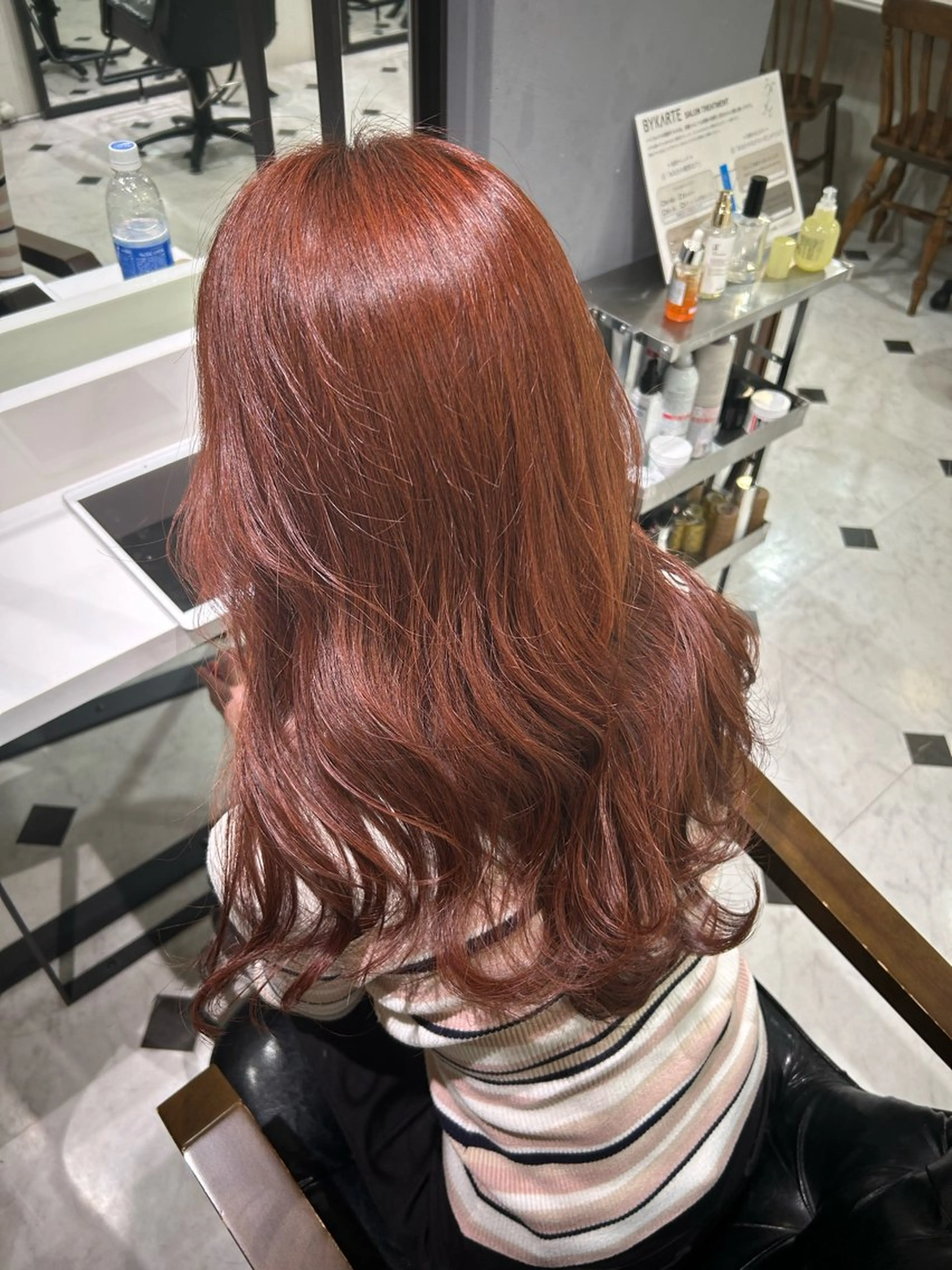 カラー オレンジ オレンジピンク ピンクカラー 🌟ベリーショート メンズカット久保悠那のヘアスタイル