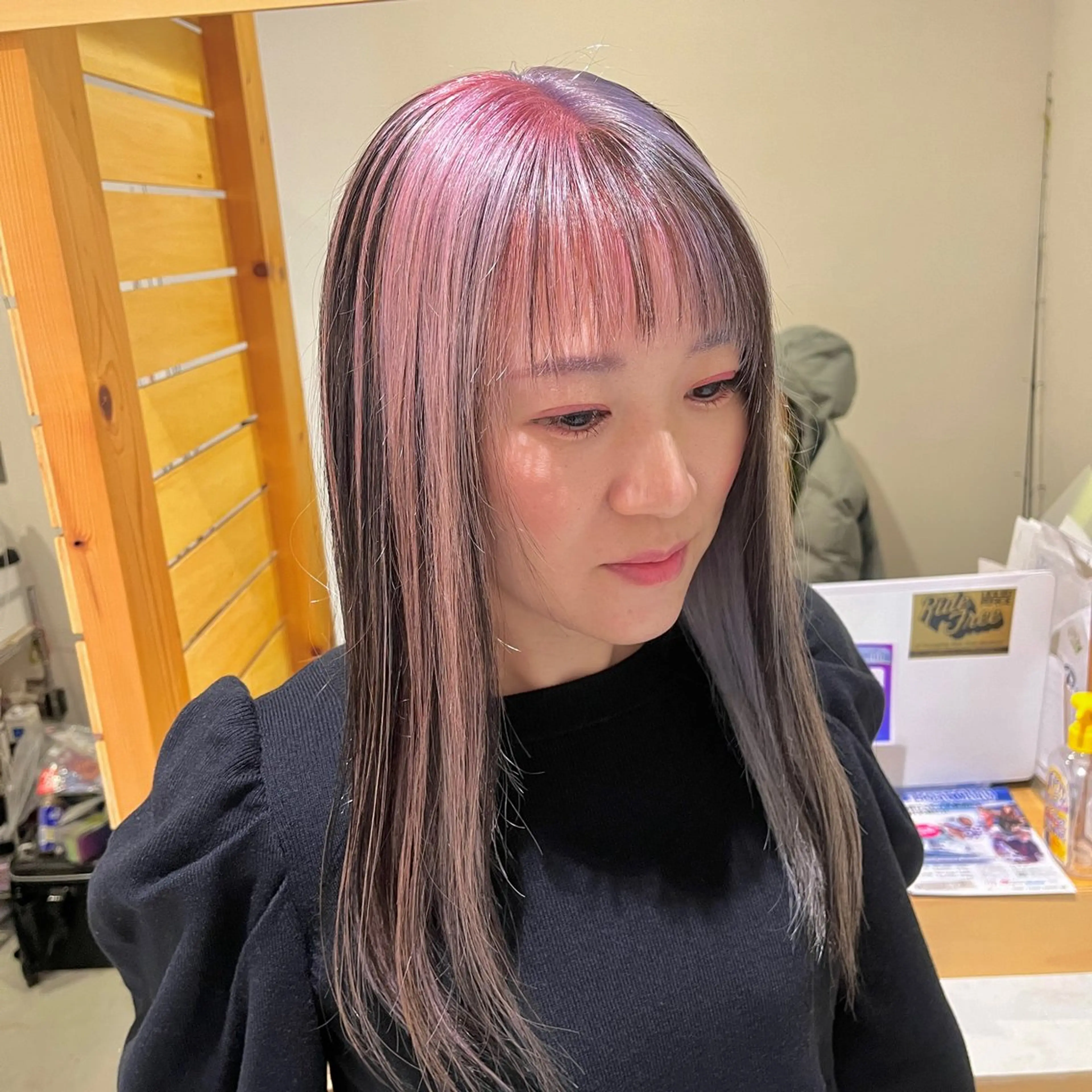 セミロング カラー ブリーチ ヘアカラー トリートメント RUBEUS【ルベウス】所属・✨艶々カラー🎨 杉本賢人のヘアスタイル