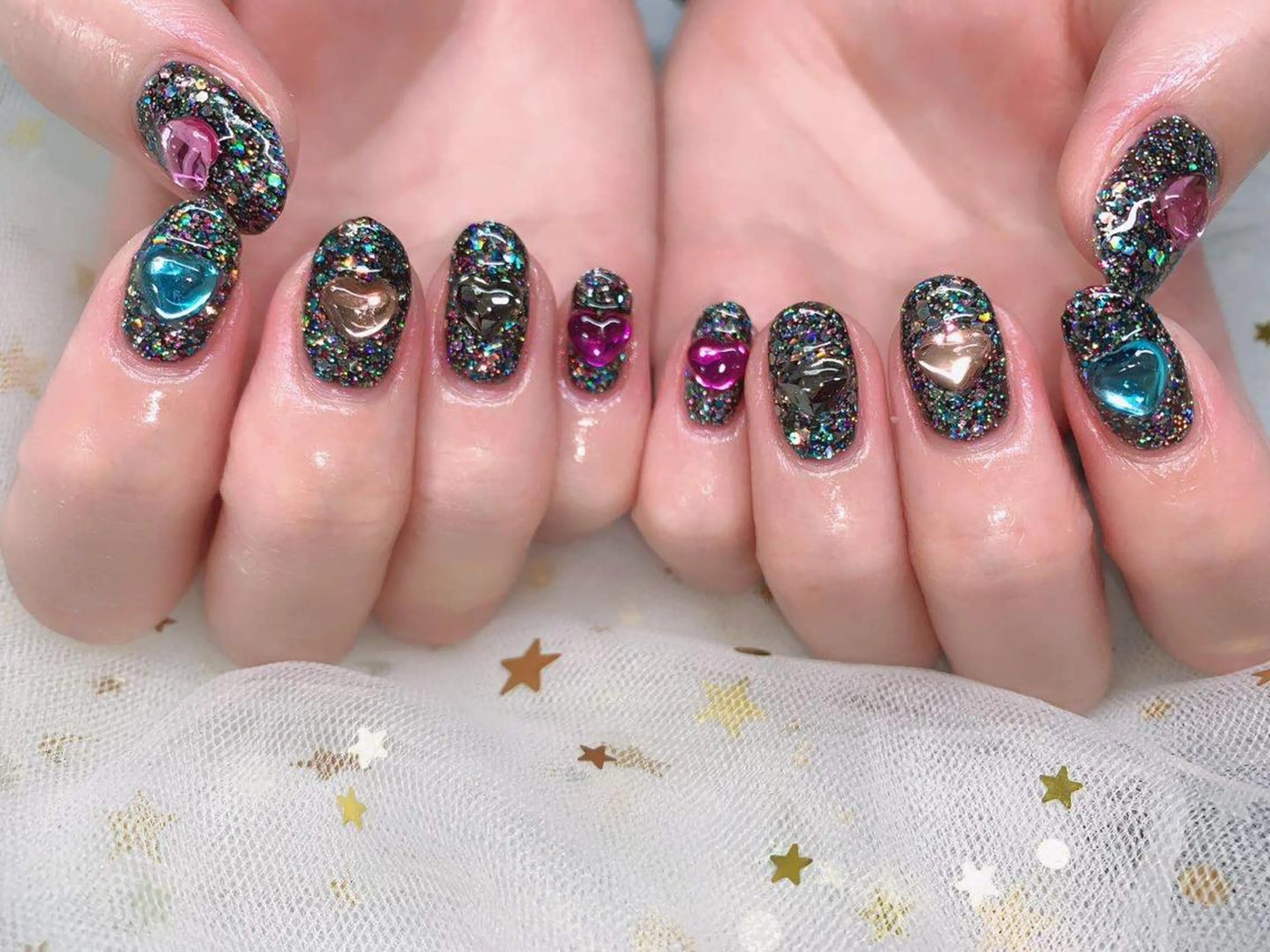 ショート ネイル RinRin　nail所属・孔 ジンシェンのネイルデザイン