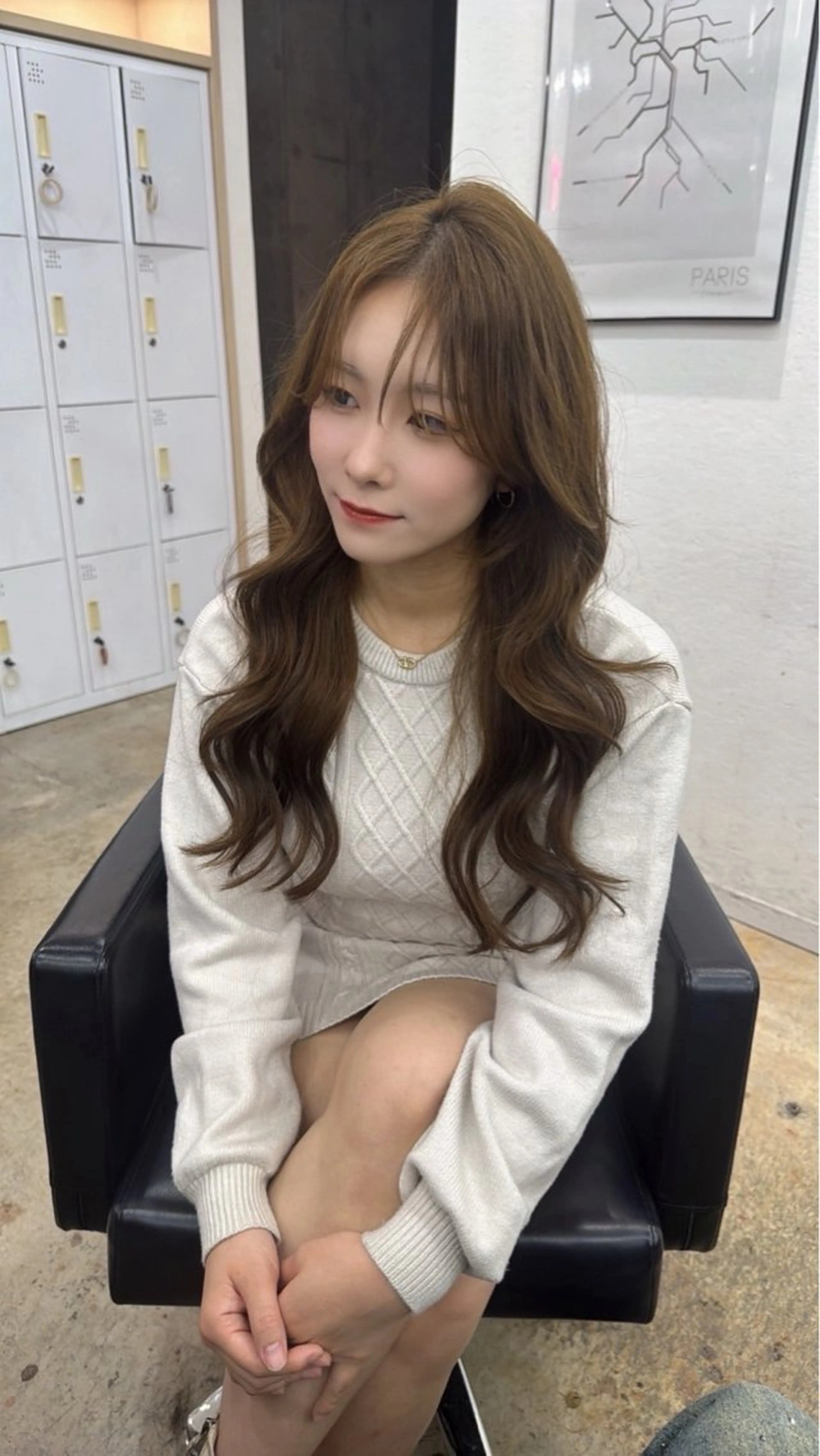 ロング カラー ブリーチ 透明感カラー ダブルカラー ブリーチなしカラー カット ヘアカラー ♡韓国風ヘア 🐈♡MIHOのヘアスタイル