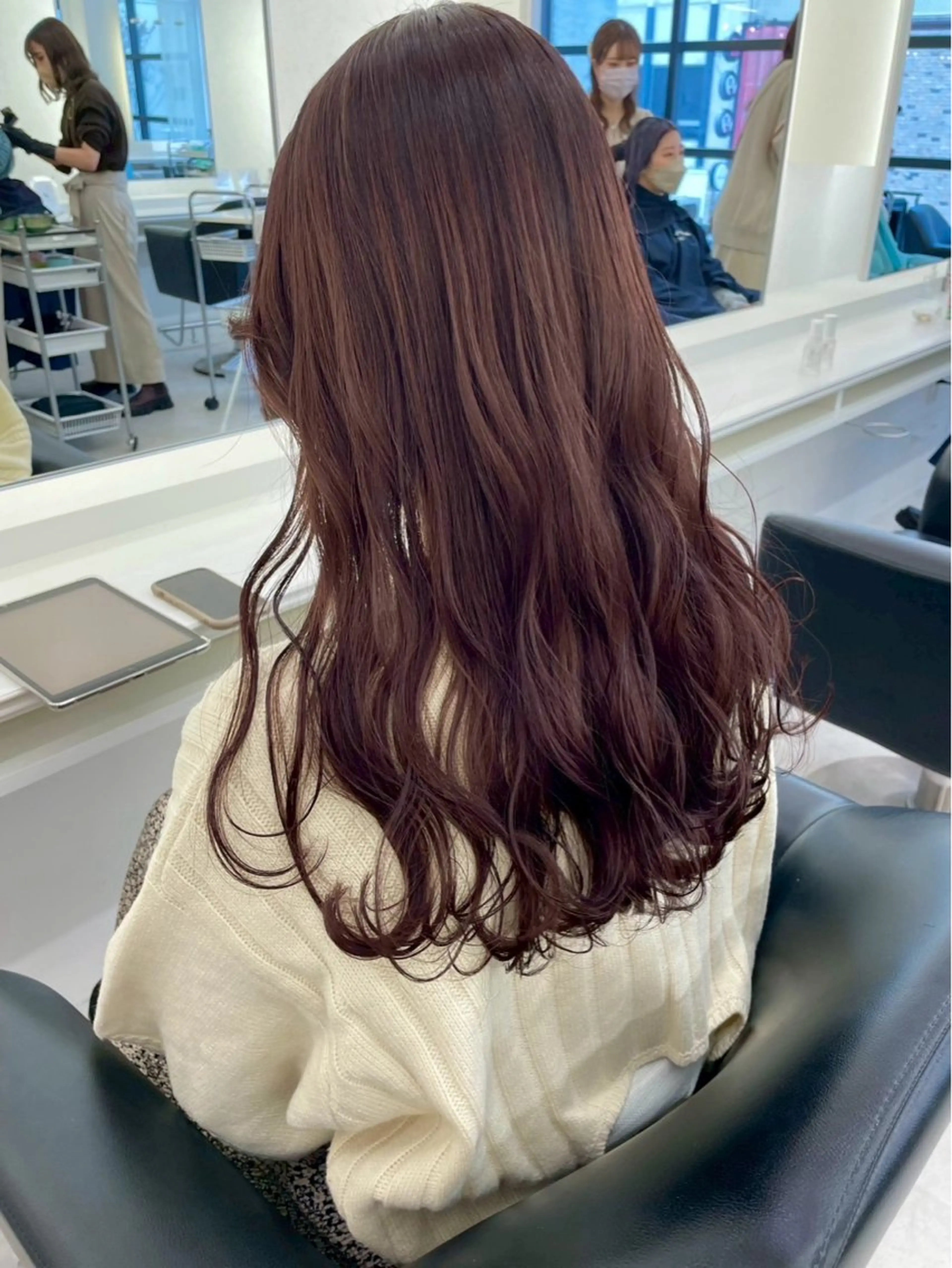 ロング カラー ヘアカラー トリートメント ParveMix🎀 稲垣詞葉のヘアスタイル