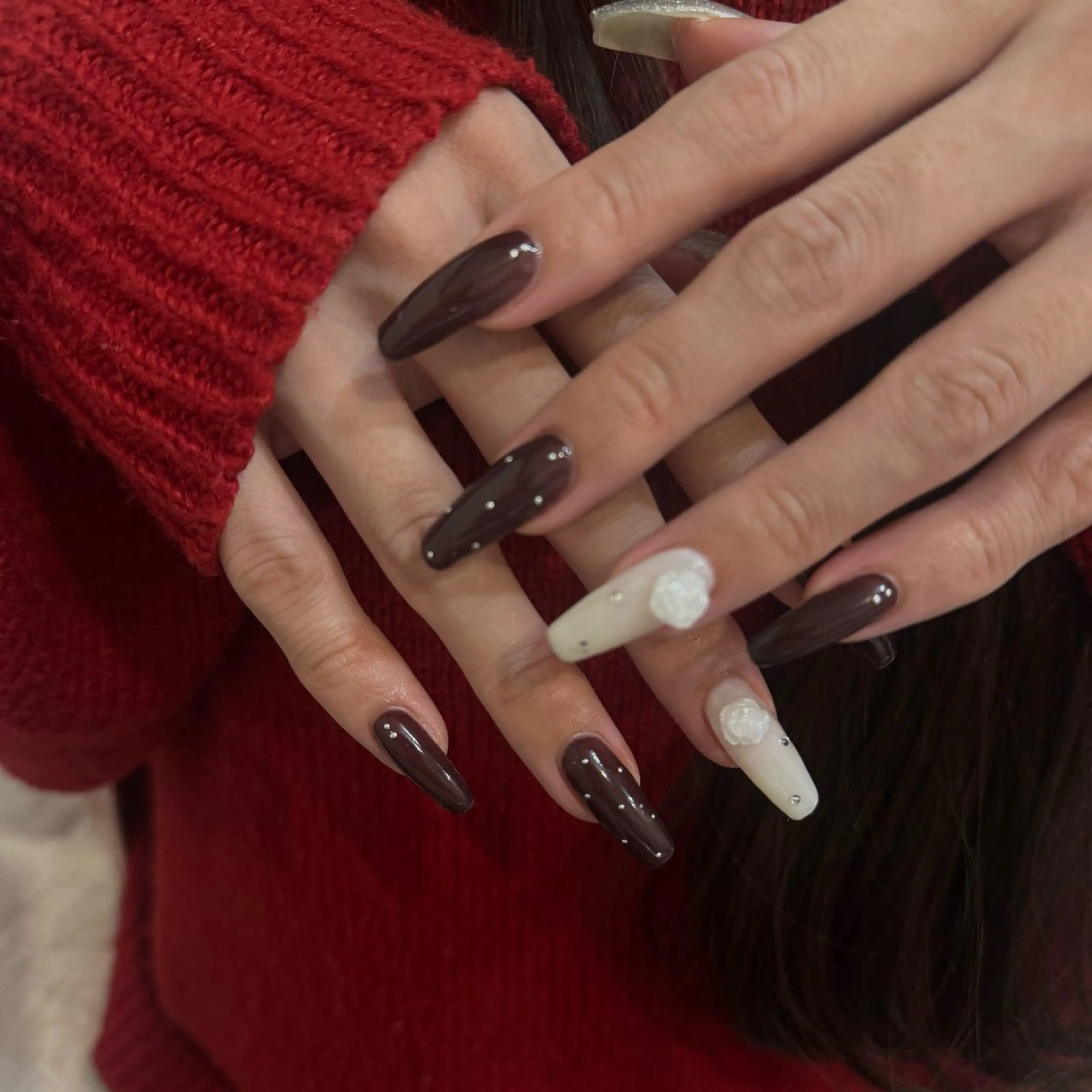 ネイル ハンドネイル 華 蓮のネイルデザイン