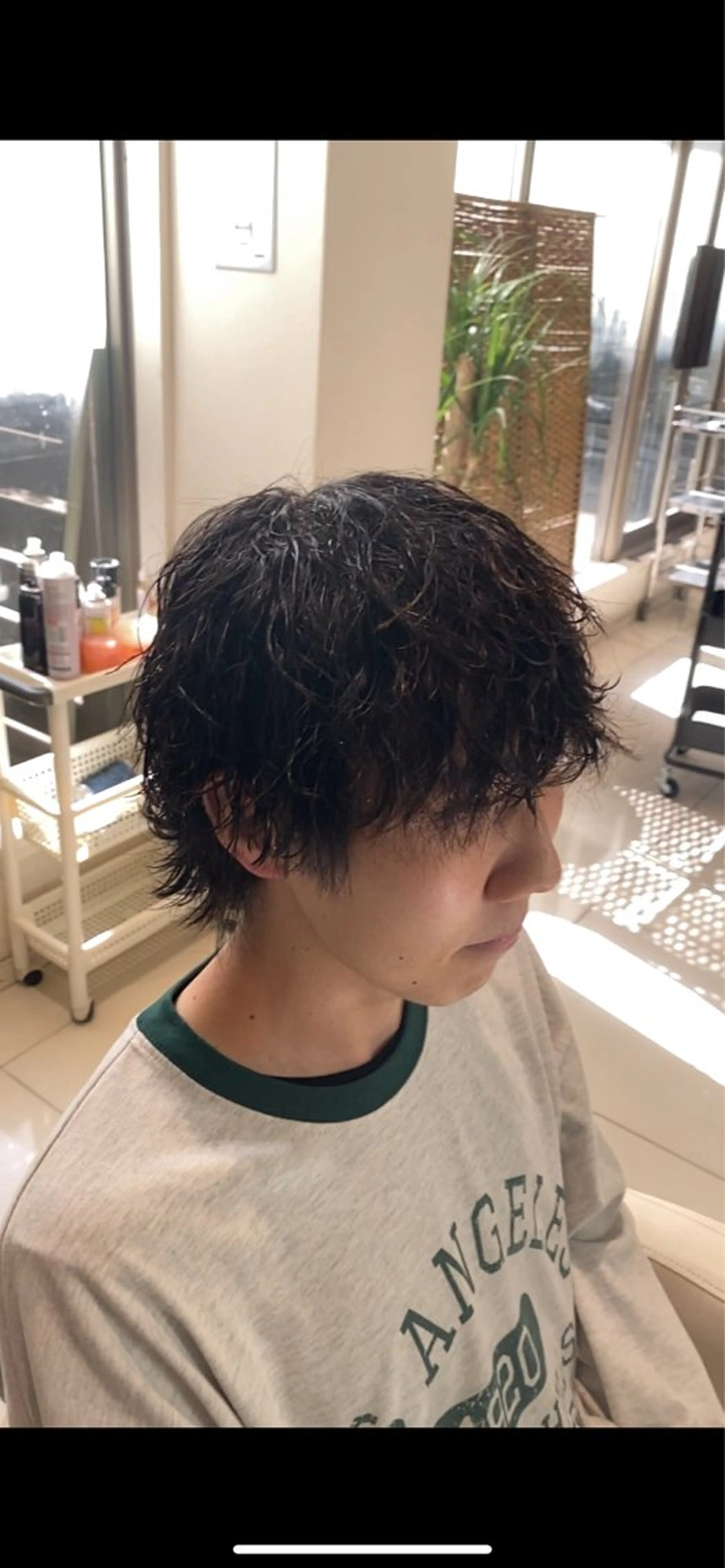 パーマ メンズ 波巻きパーマ 福岡 正真のヘアスタイル