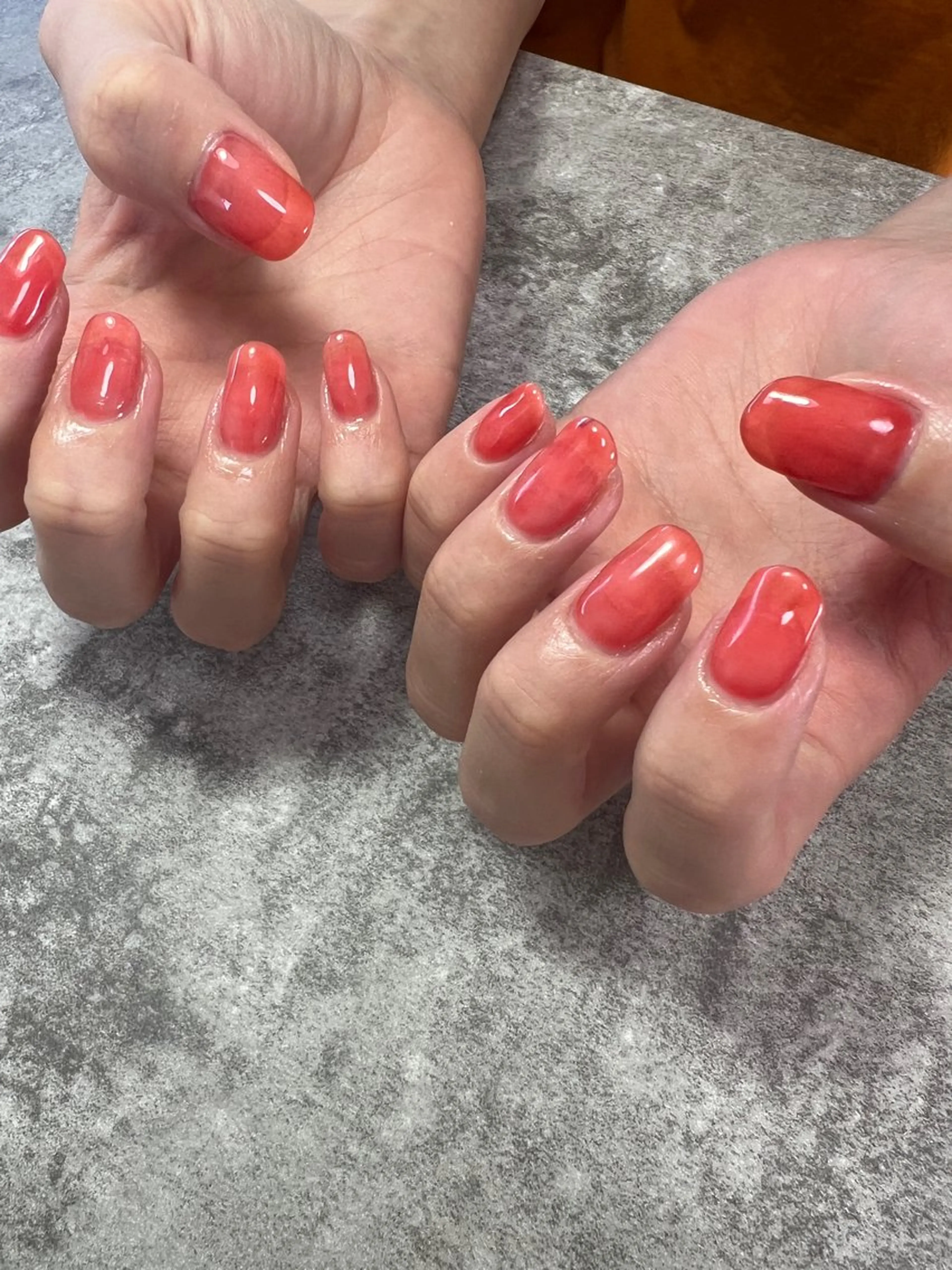 ネイル ワンカラーネイル シンプルネイル ハンドネイル Aura nailのネイルデザイン