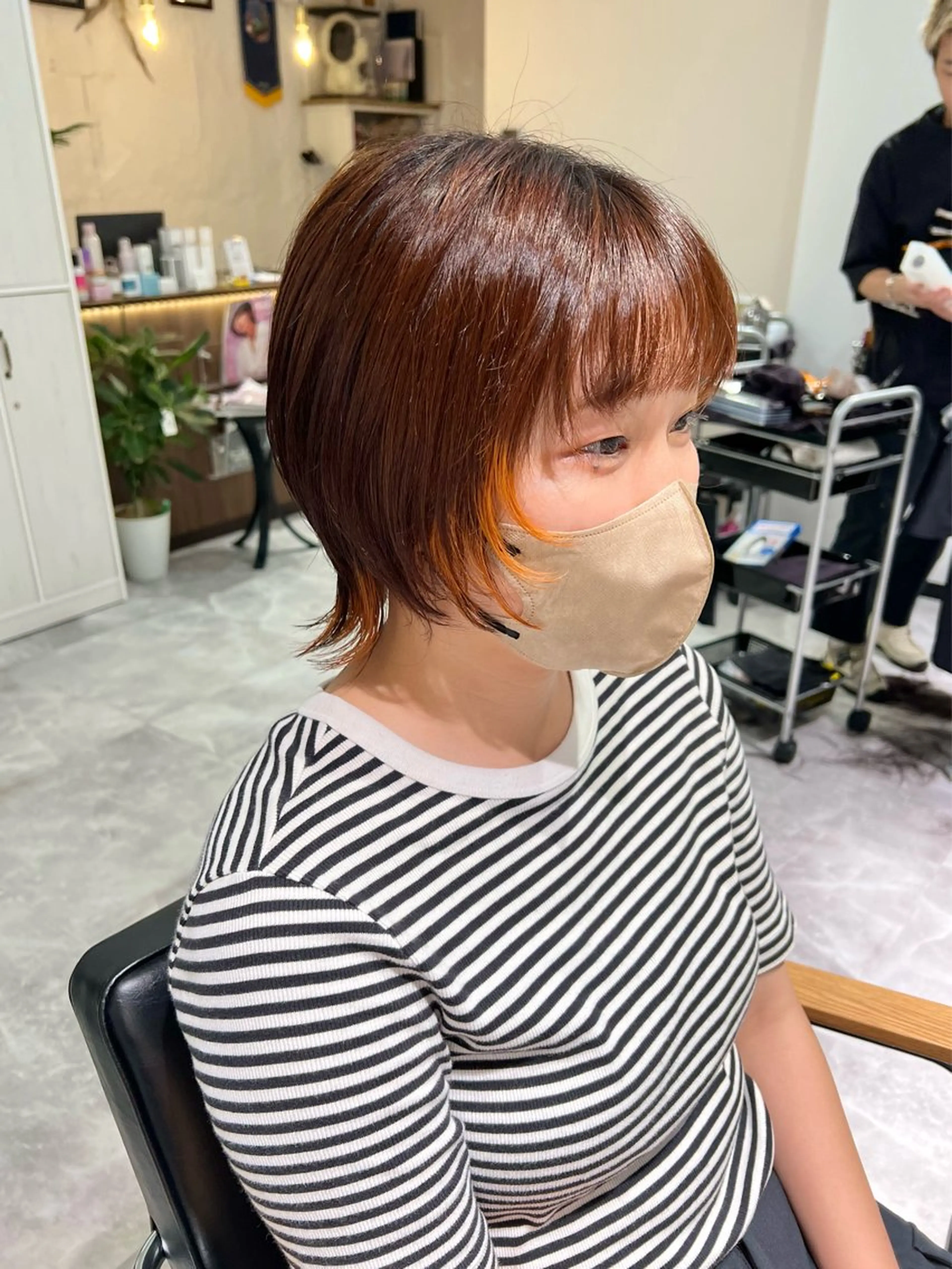 ショート カラー ヘアアレンジ 顔周りカット レイヤーカット 小顔カット 「sumi」Hair Design所属・「sumi」 AMIのヘアスタイル