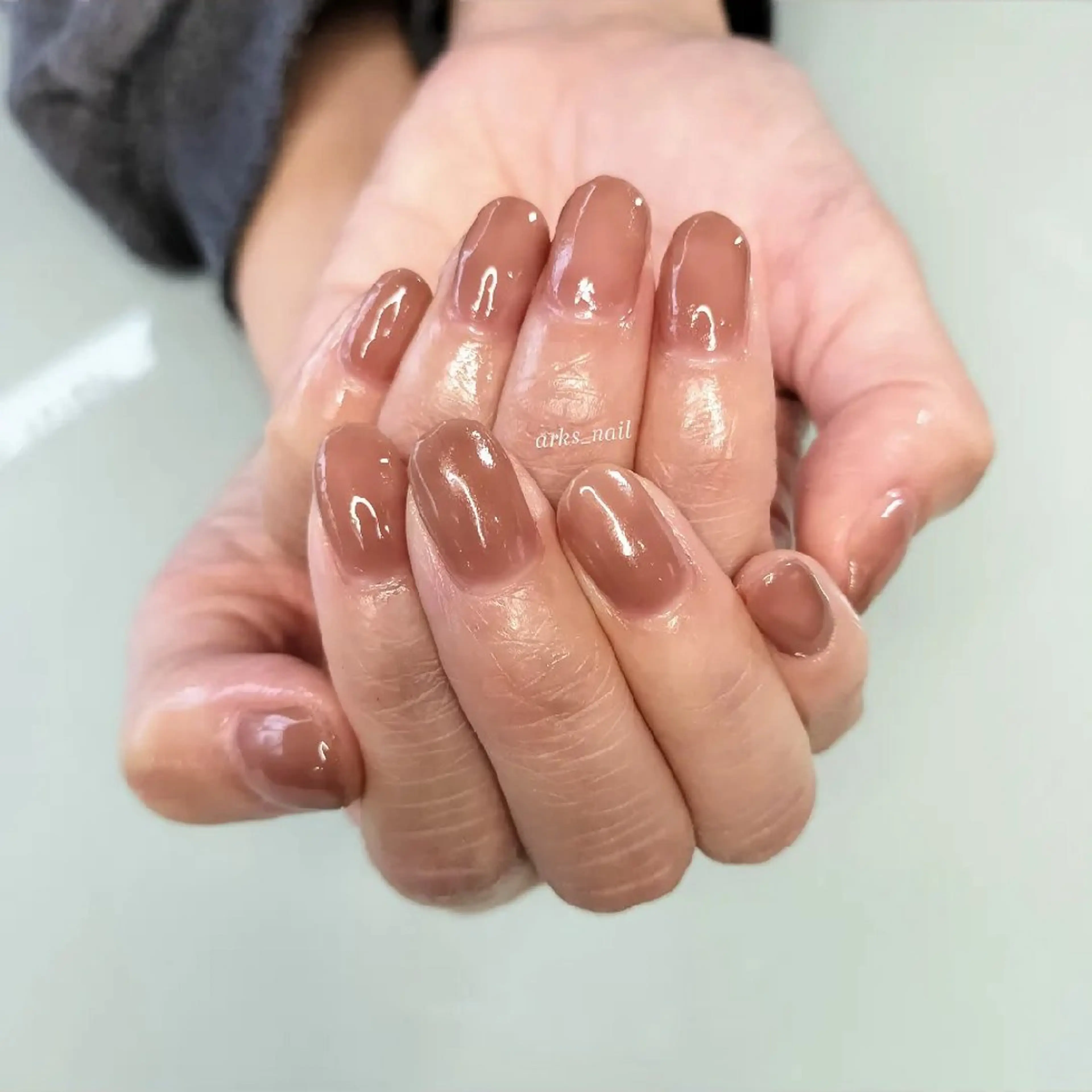 ネイル ジェルネイル ワンカラーネイル ハンドネイル アークス所属・arks nailのネイルデザイン