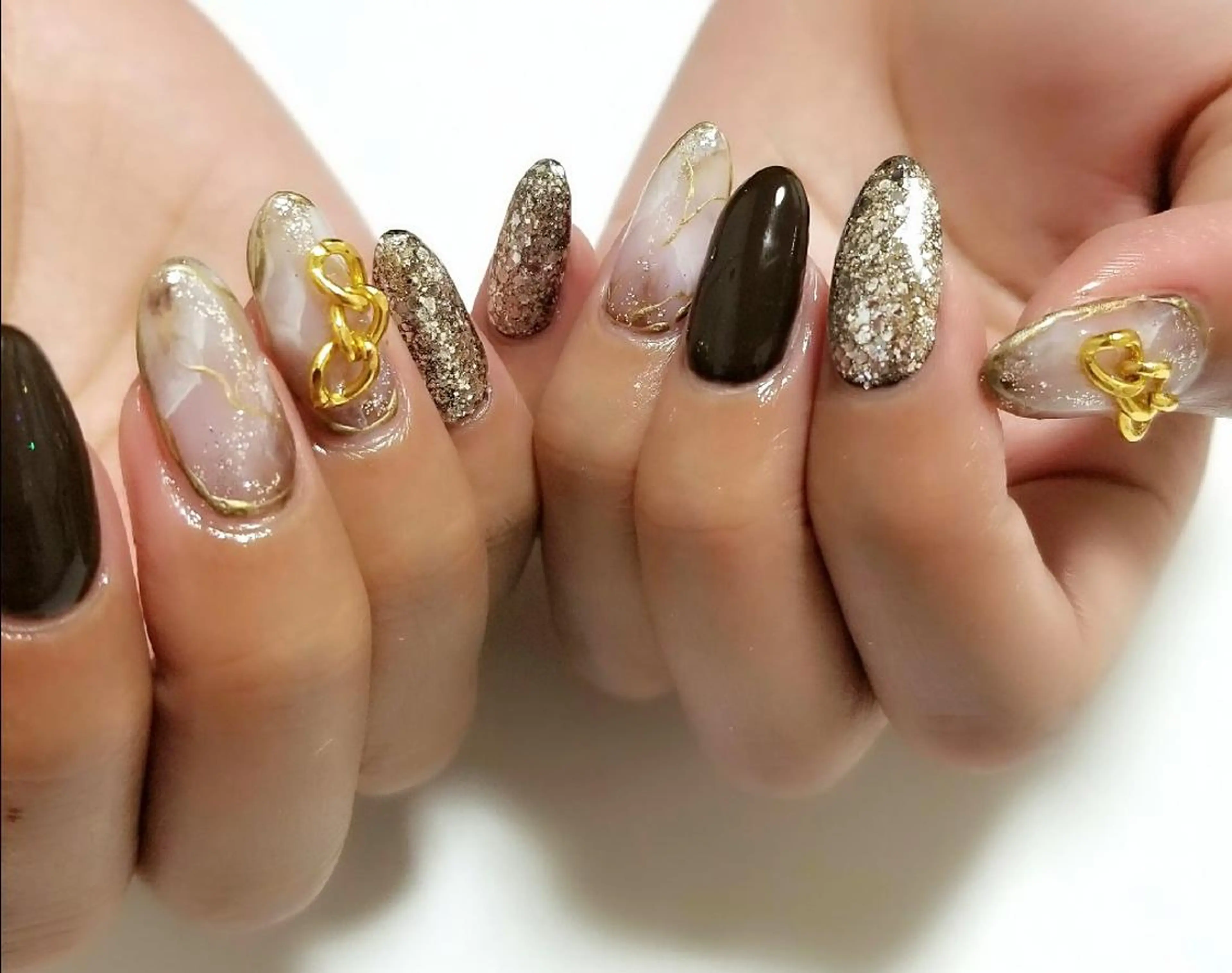 ネイル 大理石ネイル(マーブル) Lien nail リアン　ネイルのネイルデザイン