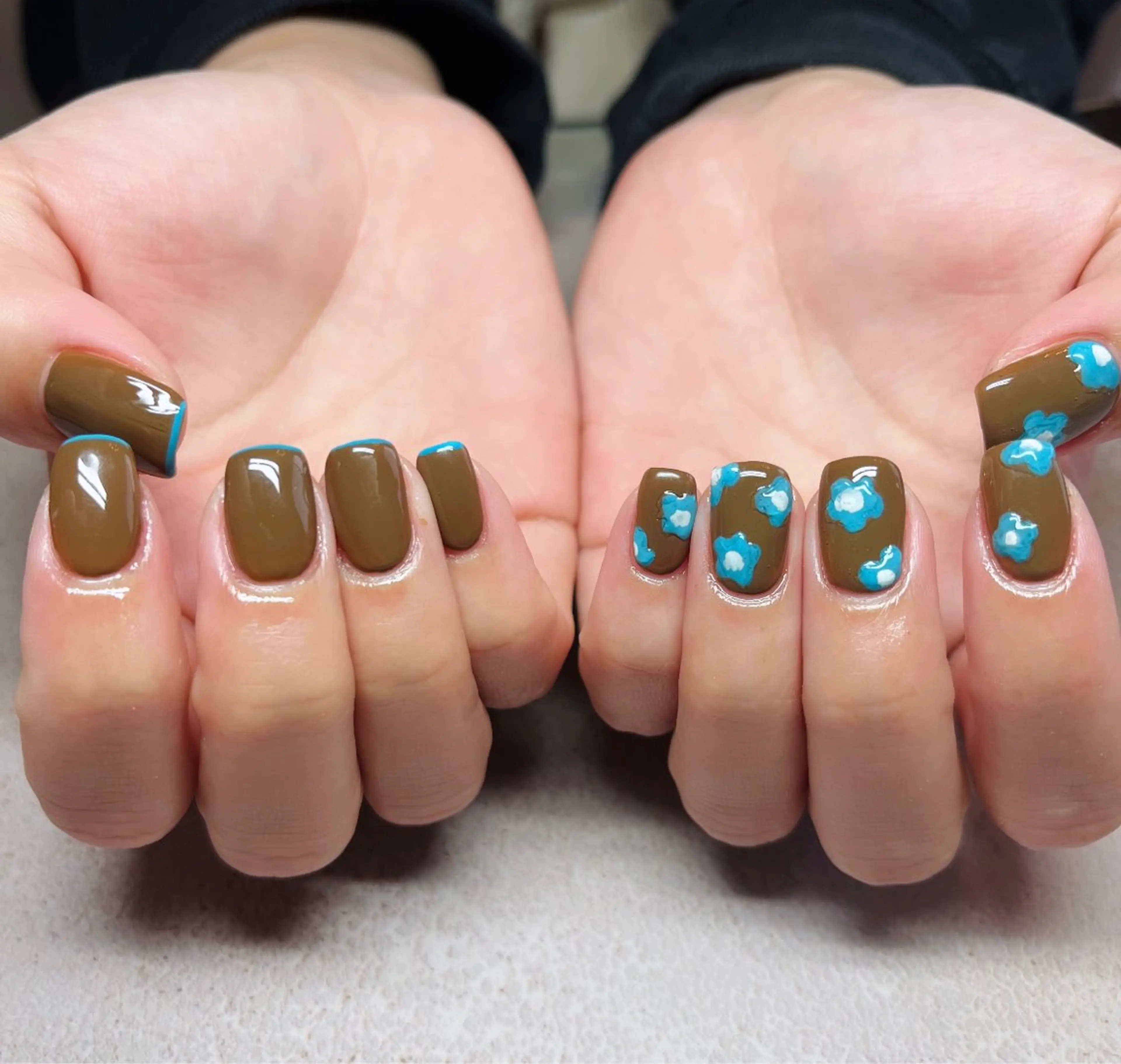 ネイル フラワーネイル フレンチネイル ハンドネイル HazeGrass NAILのネイルデザイン