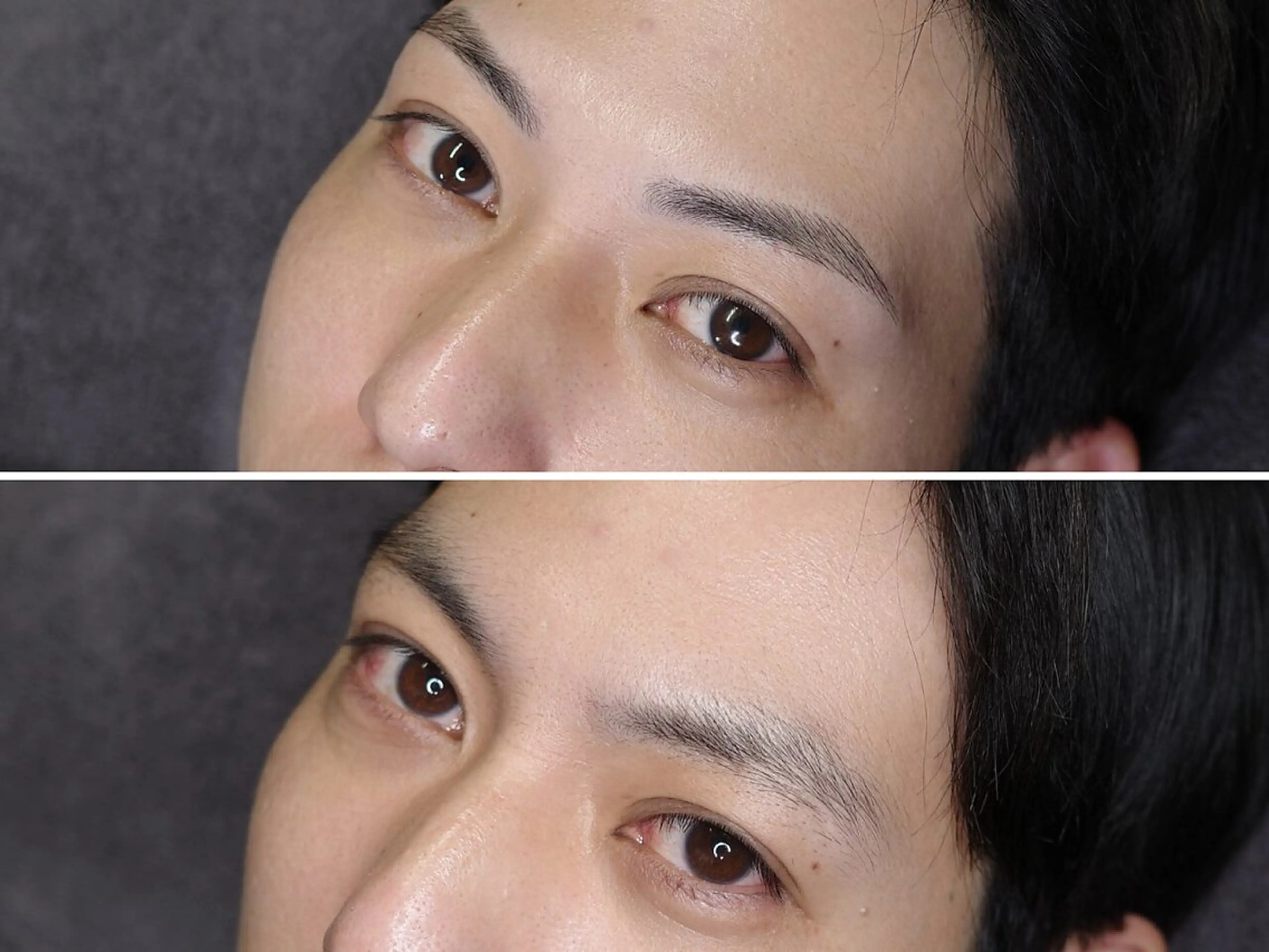 メンズ眉毛ワックス+パーマ✨（毛抜き、カット込み）通常8,500円のメニューです♪の写真