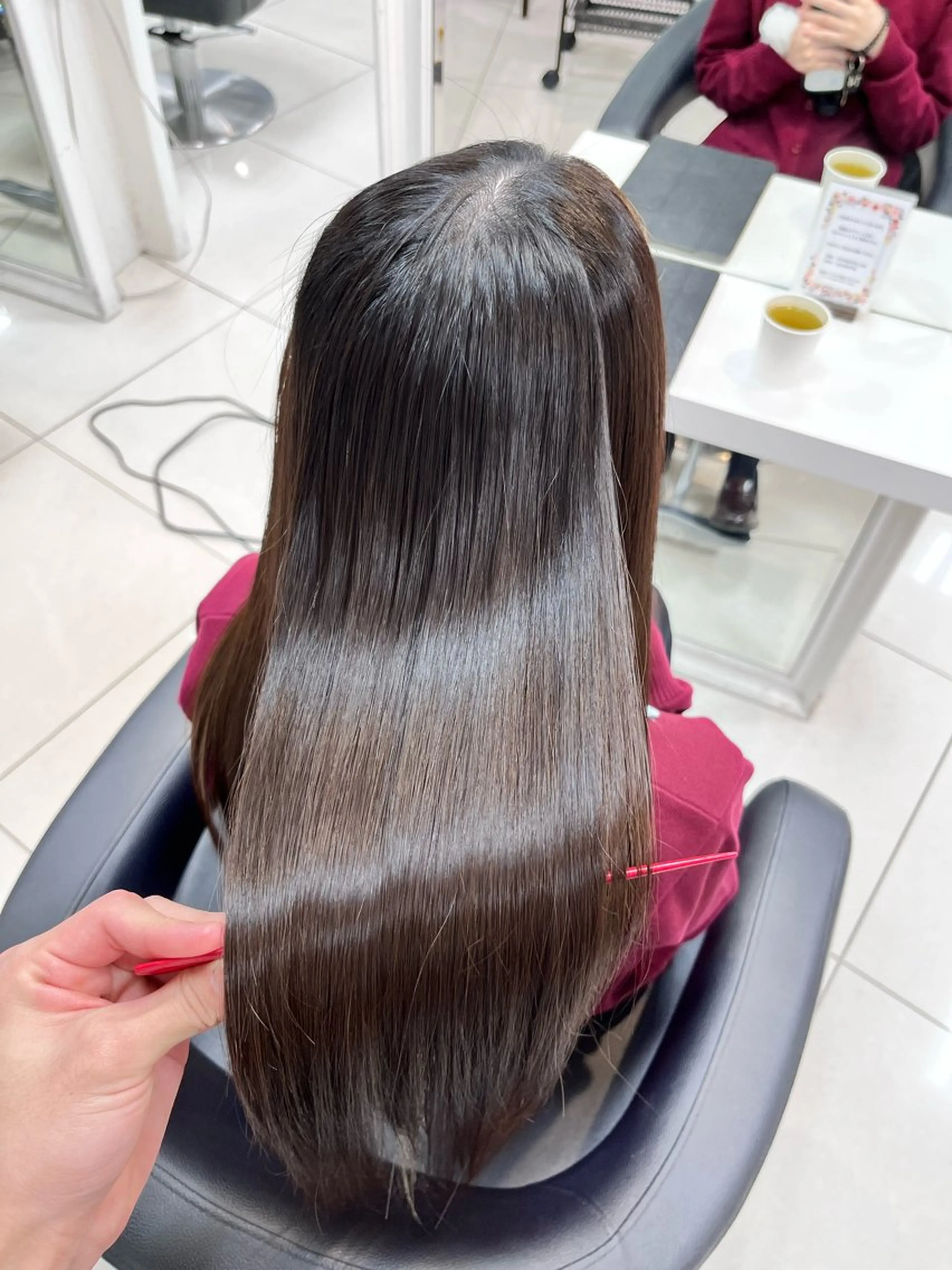 ロング パーマ 縮毛矯正 ✨美髪矯正✨髪質改善 カラー🦋島琉平🦋のヘアスタイル