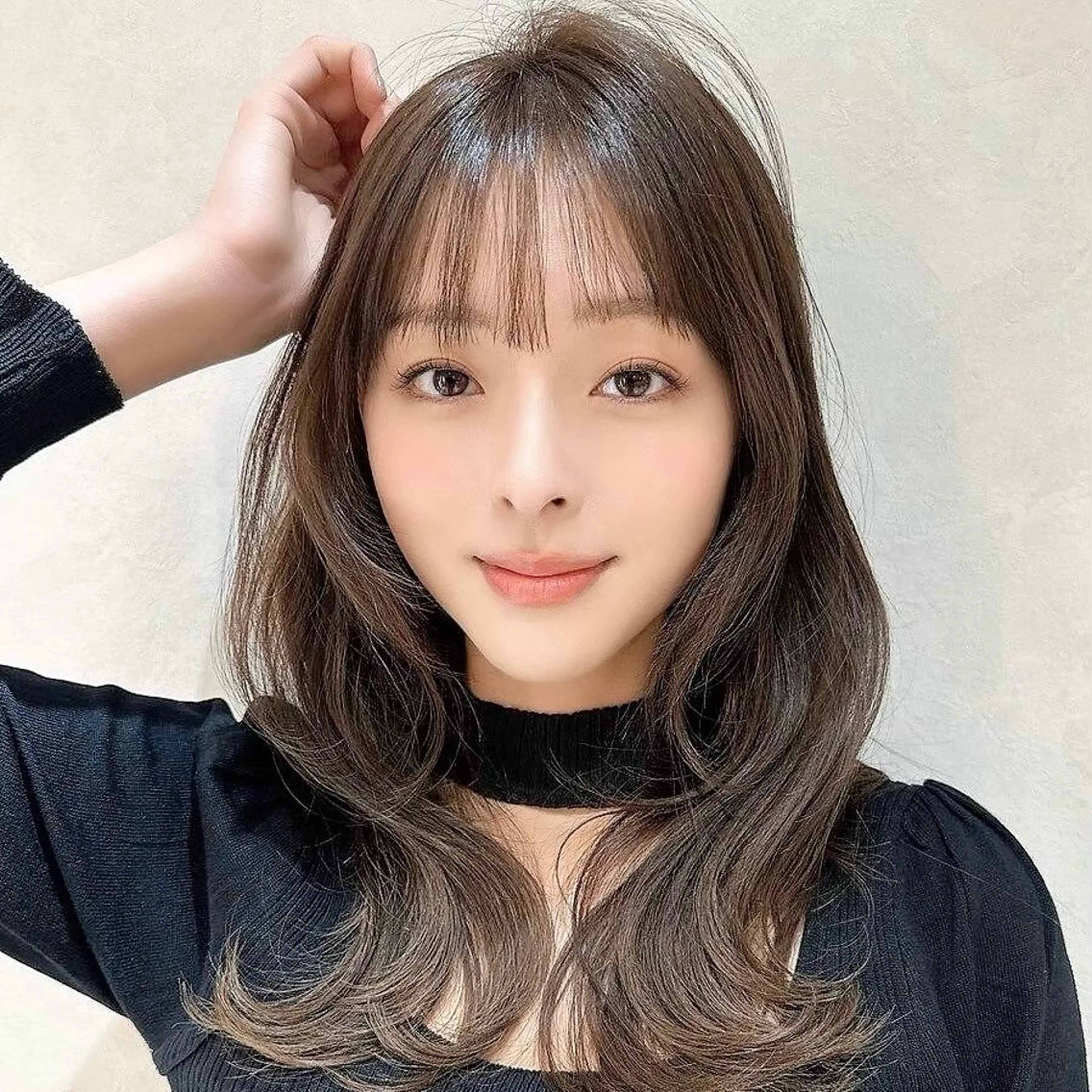 ロング ショート/レイヤー/ 縮毛矯正/ 渡邊莉玖のヘアスタイル