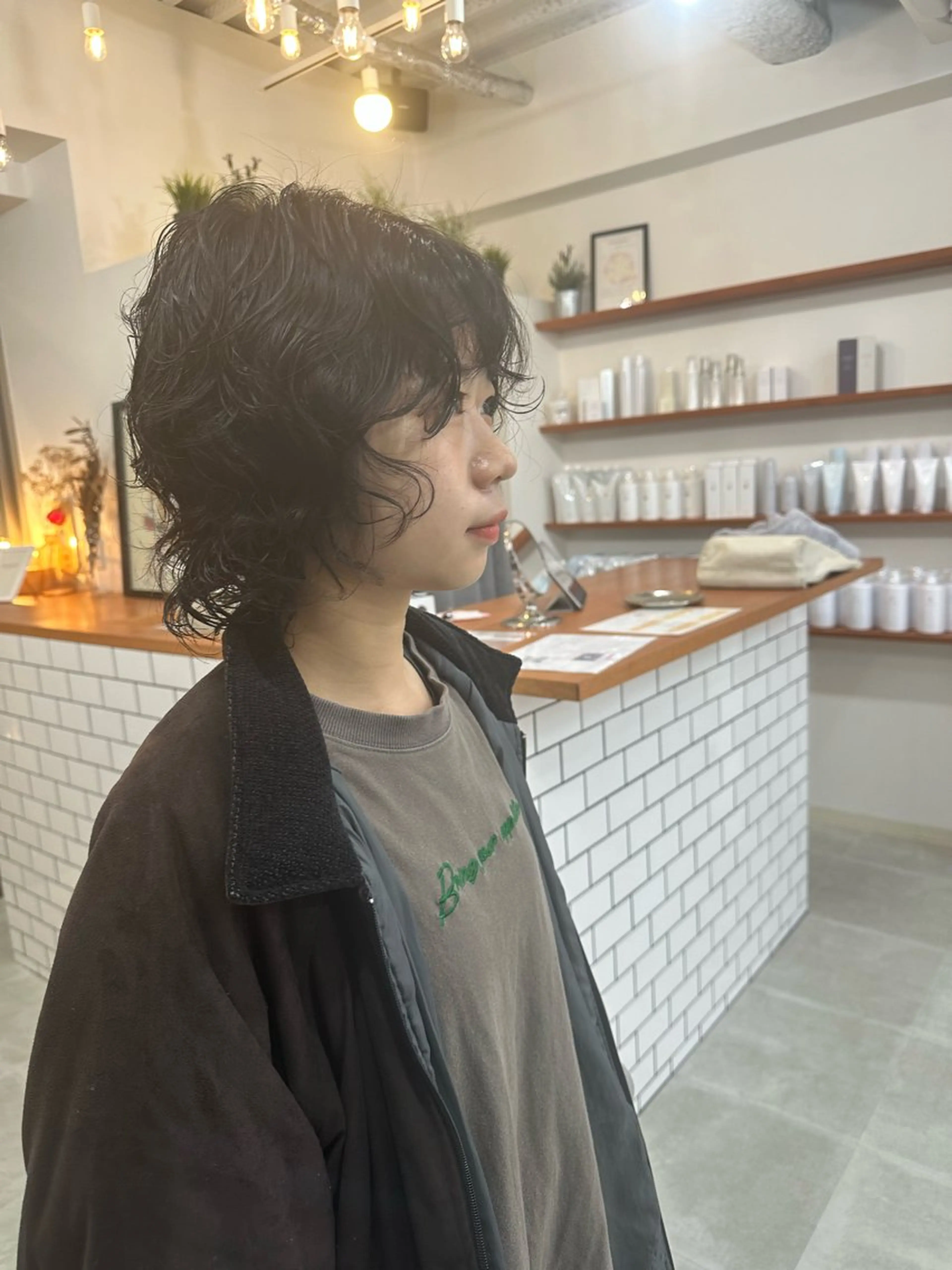 ミディアム パーマ お洒落パーマ/ 艶カラー/michiのヘアスタイル