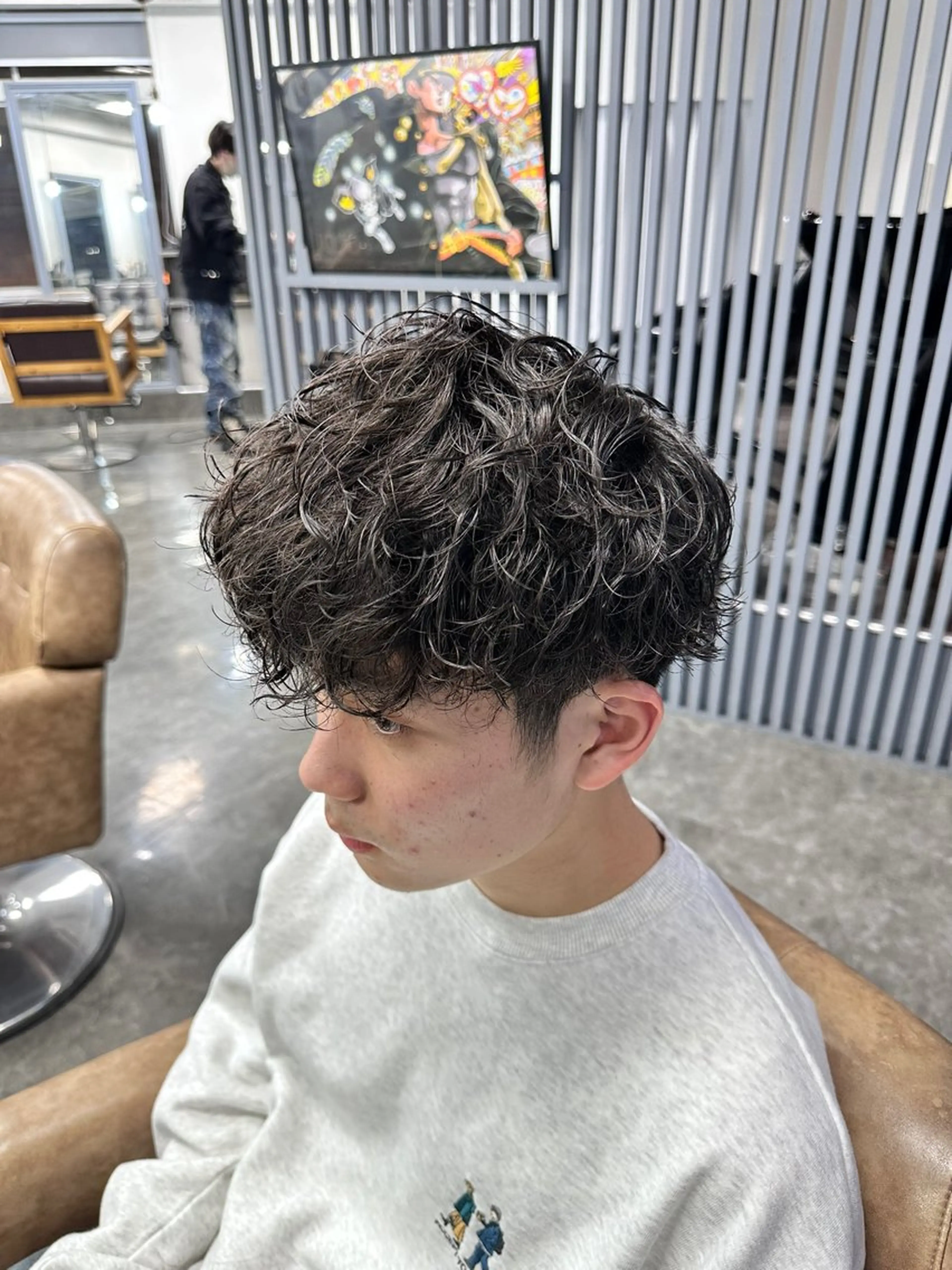 パーマ メンズ カット パーマ KING of hair by NOISM所属・梅田/メンズカット/ パーマ/秋本 大智のヘアスタイル