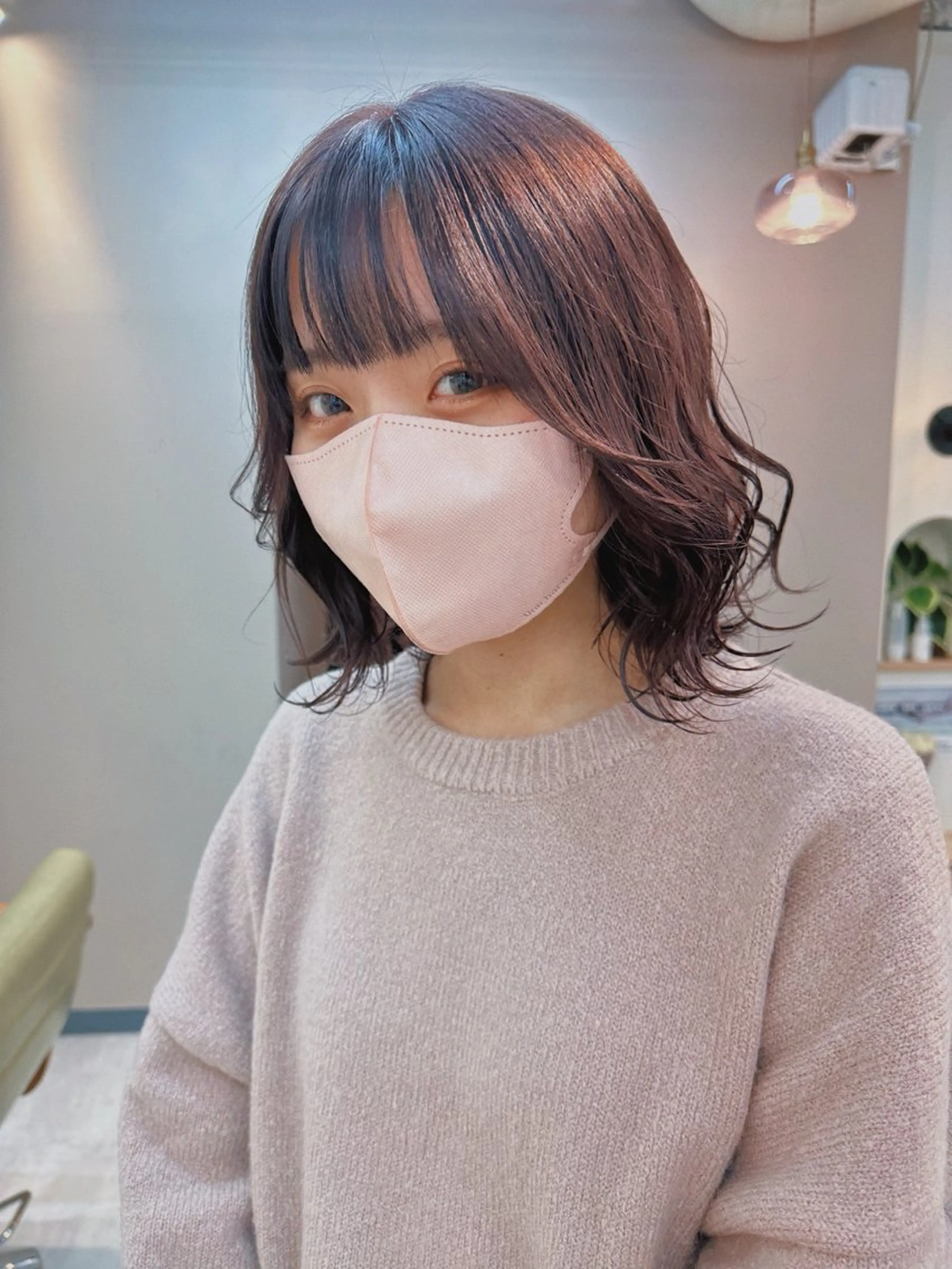 ミディアム カラー ヘアカラー いいぬまみか/ 透明感color🌿のヘアスタイル