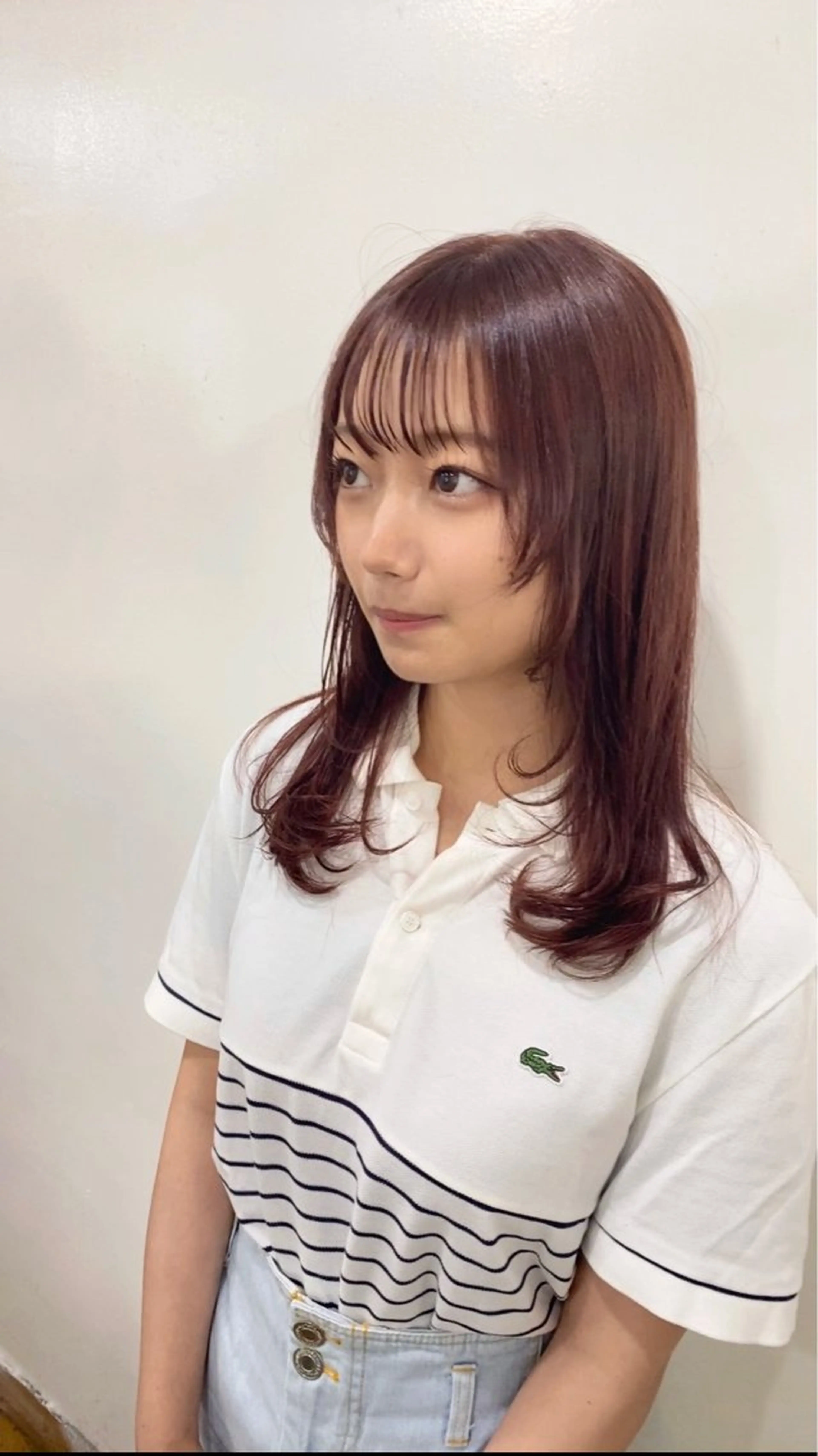 セミロング ピンクラベンダー ウルフカット カット ヘアカラー トリートメント GO TODAY シェアサロン 町田店所属・韓国ヘア🇰🇷 スズキのヘアスタイル