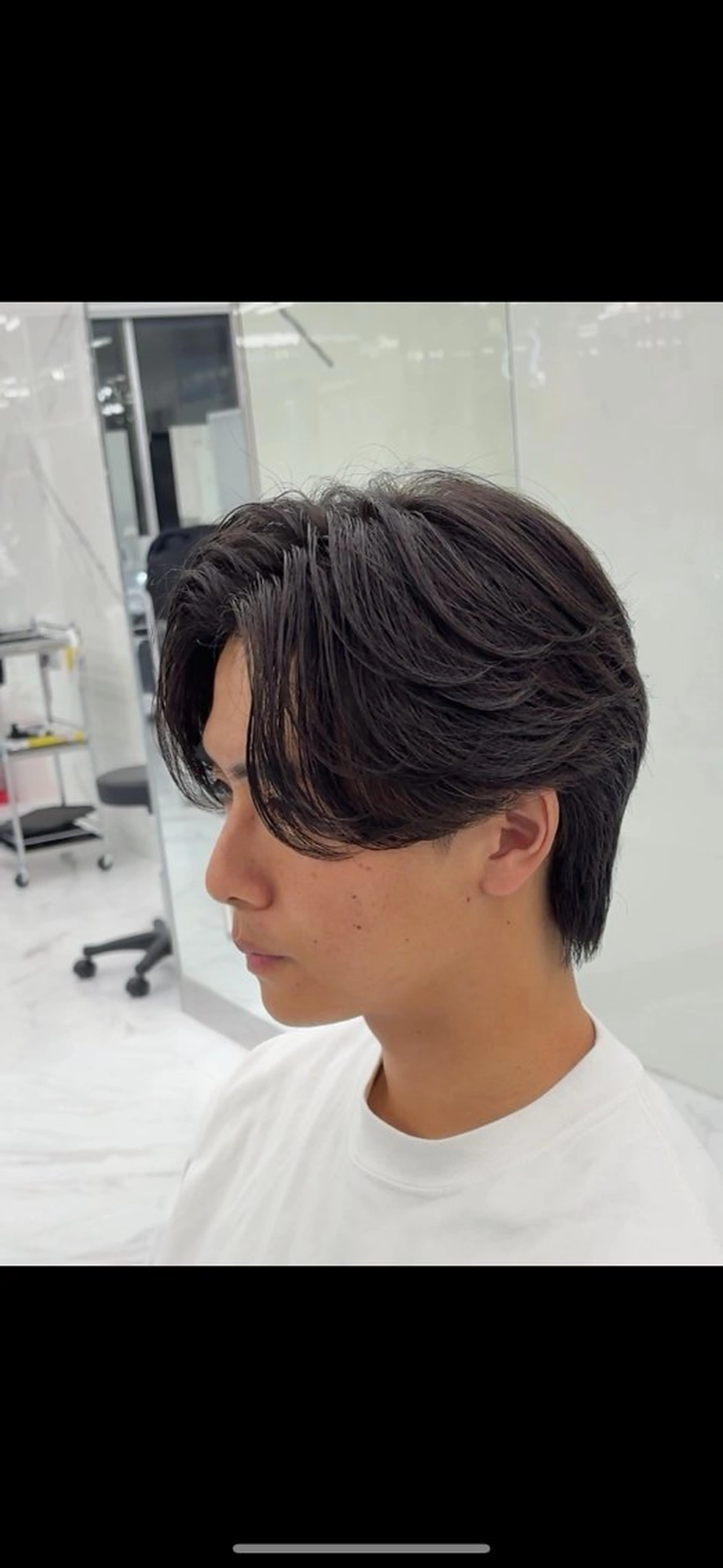 パーマ メンズ 中平 歩のヘアスタイル