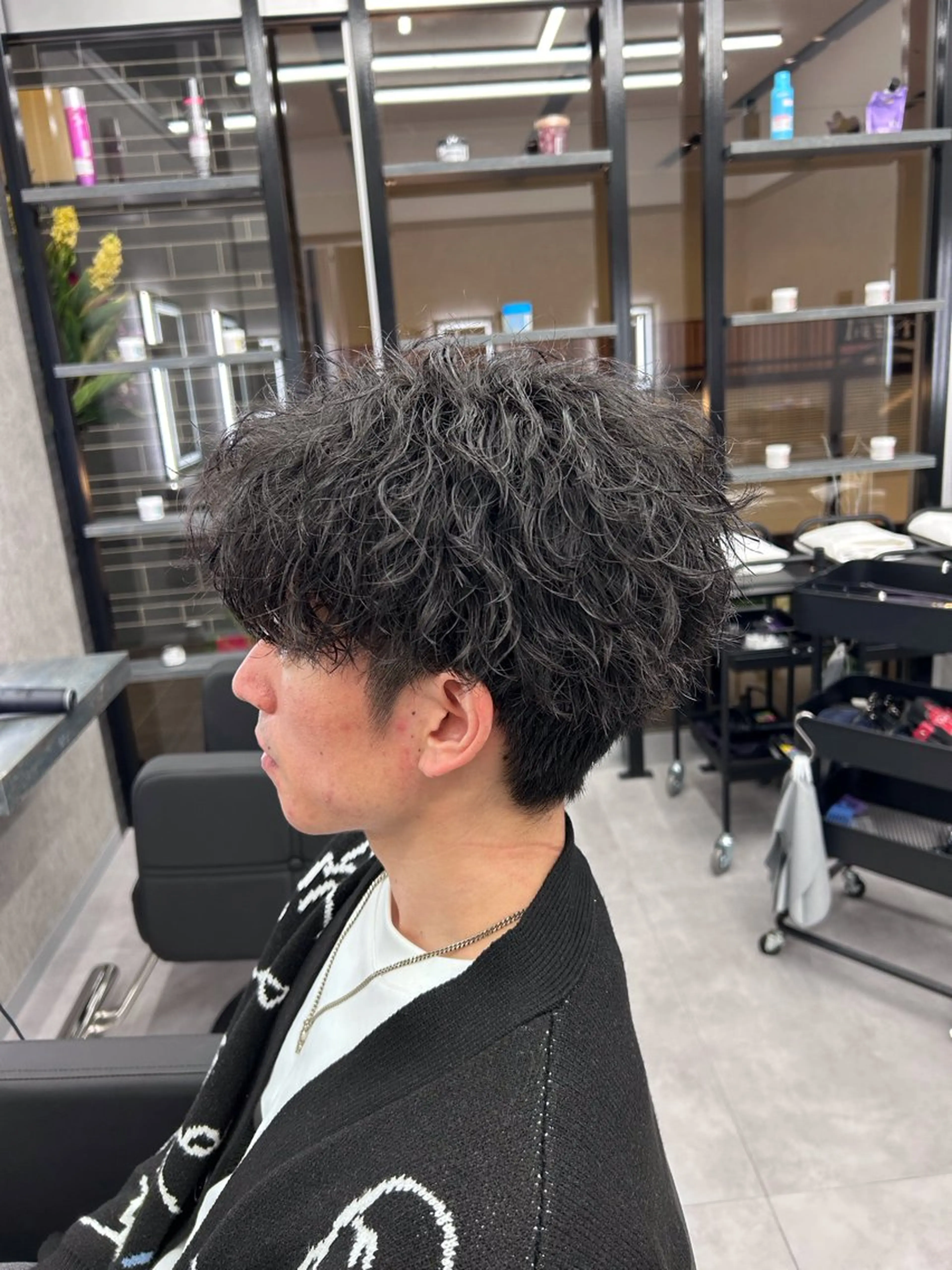 ショート カラー パーマ メンズ メンズパーマ ツイストスパイラルパーマ スパイラルパーマ STANCE MEN'S公式のヘアスタイル