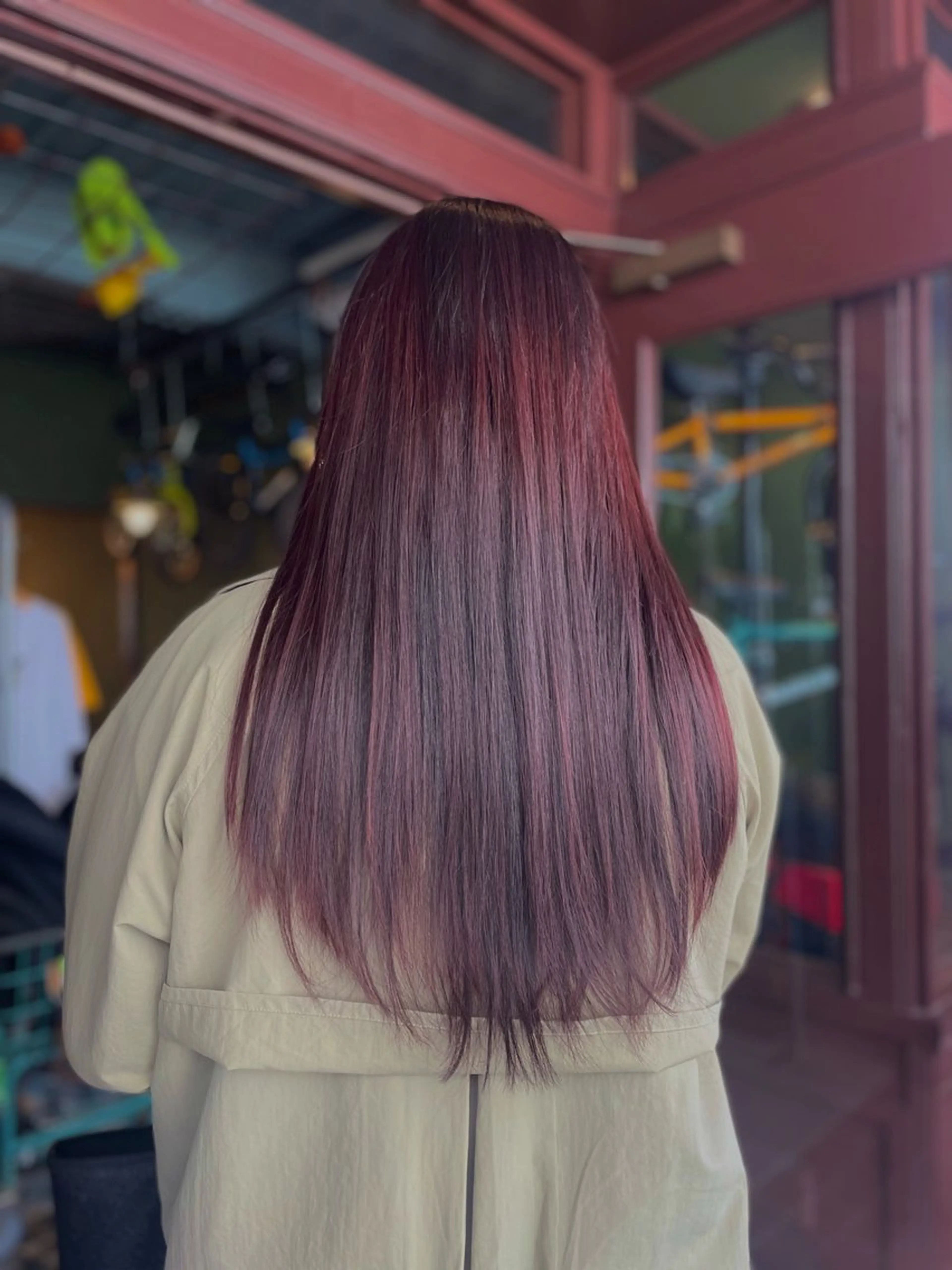 ロング カラー ヘアカラー トリートメント ヘアセット PATH-hair. store/MAIのヘアスタイル