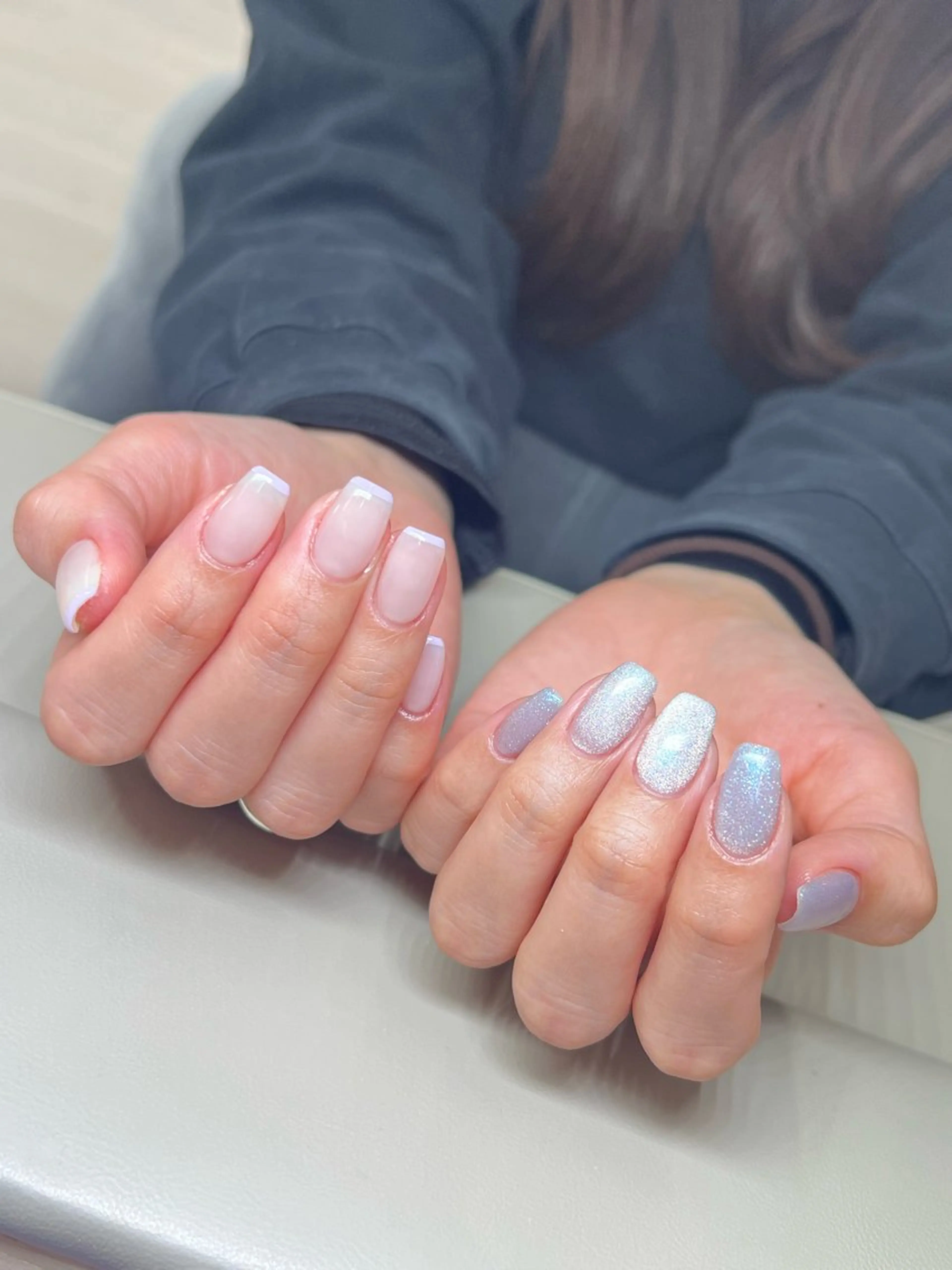 ネイル フレンチネイル マグネットネイル lumiereva nail salon所属・Lumiereva nail salonのネイルデザイン