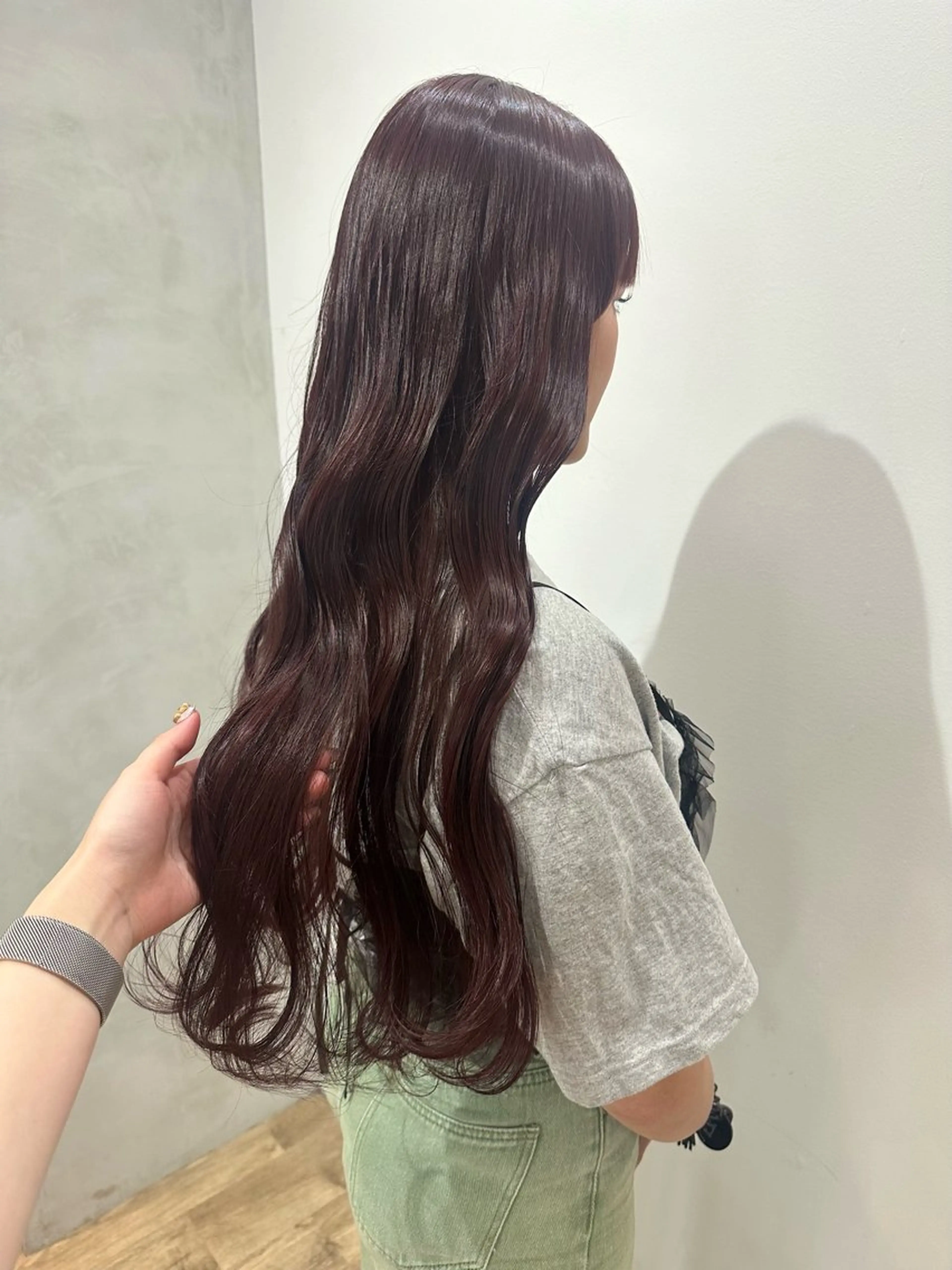 ロング カラー ヘアアレンジ ヘアカラー トリートメント himawari♡ 柔らかいカラーのヘアスタイル