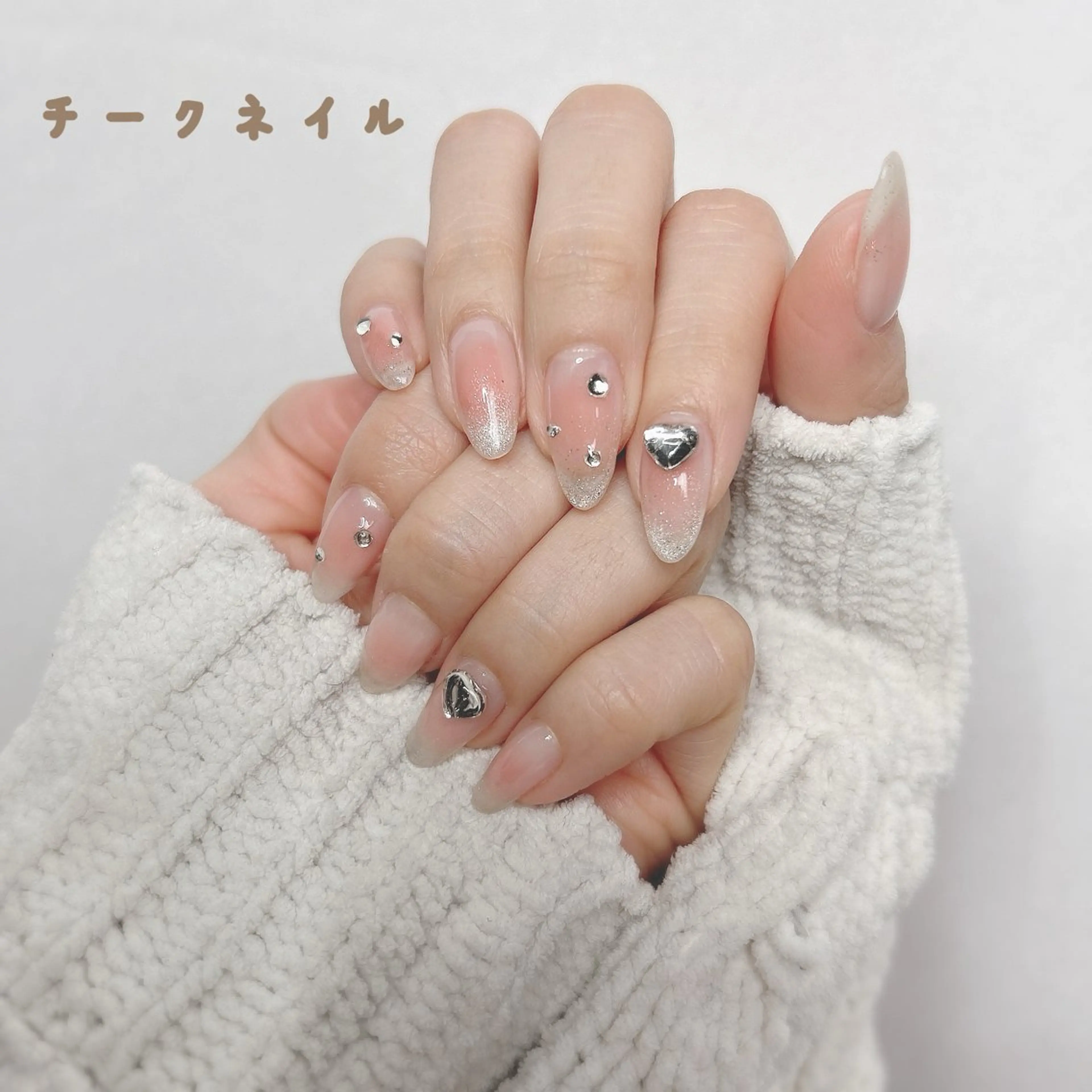 ネイル チークネイル Total Beauty Salon Charlme所属・たなか ちはるのネイルデザイン