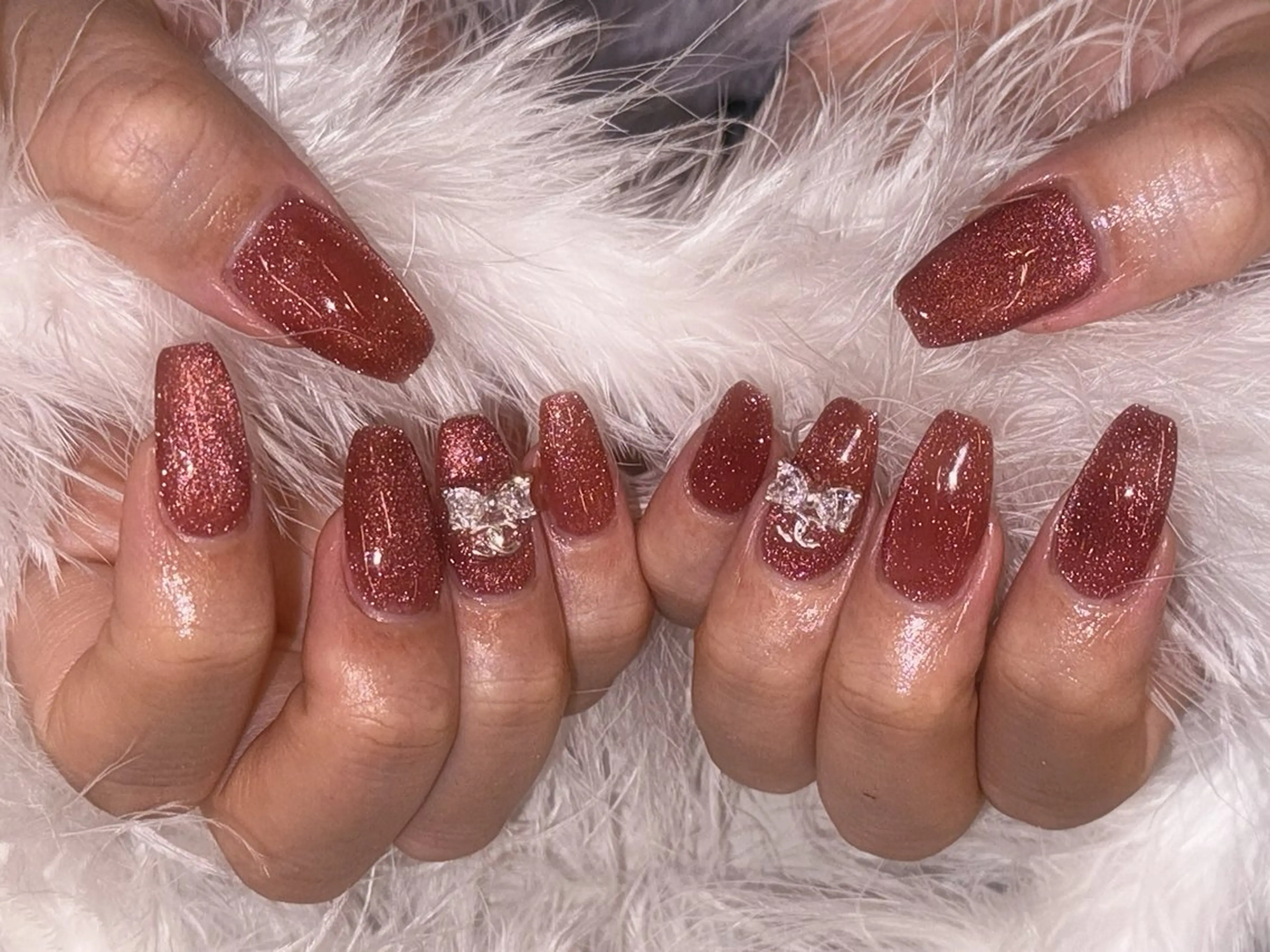 ネイル アートネイル フラッシュネイル フラッシュマグ フラワーネイル ジェルネイル ハンドネイル Puti nailのネイルデザイン