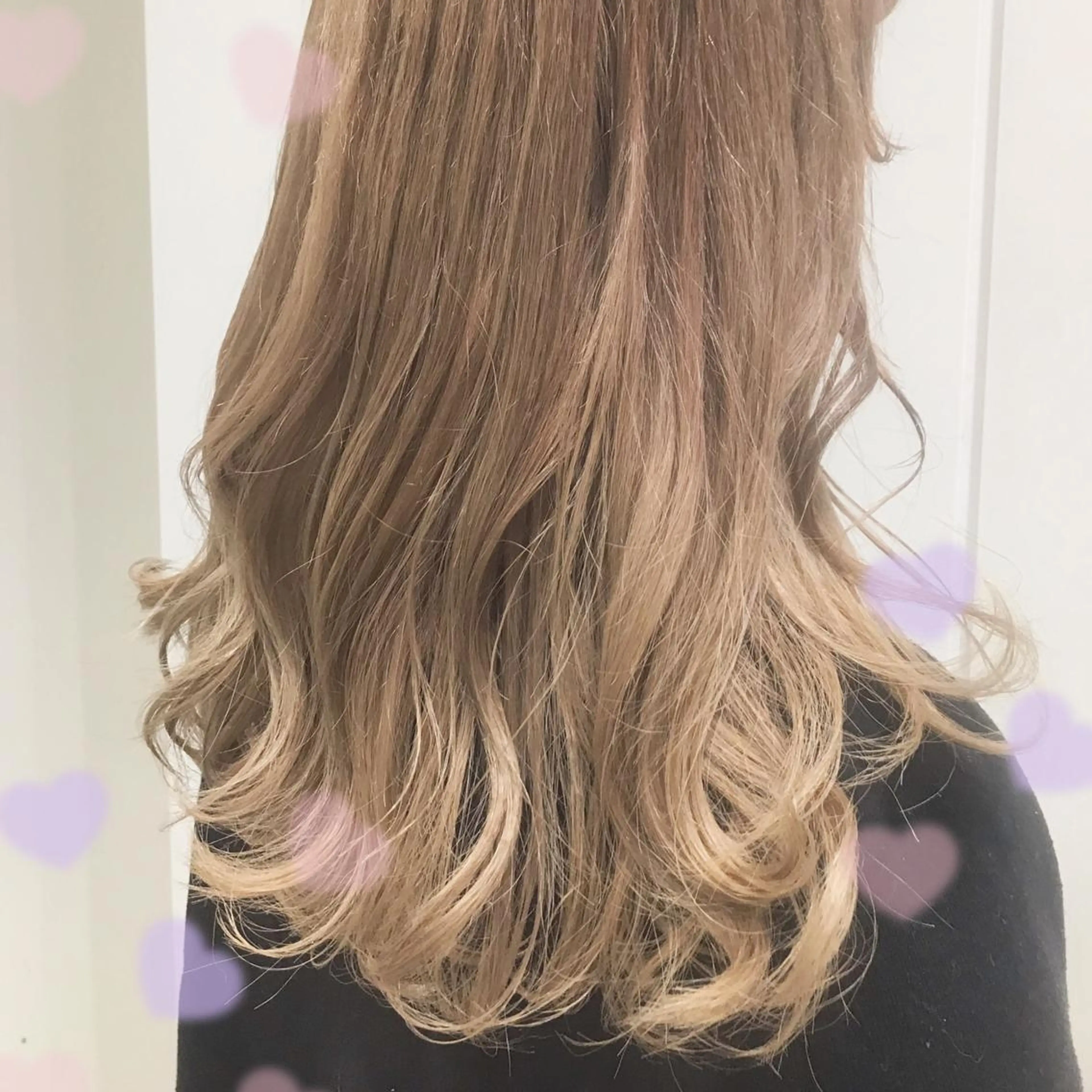 ミディアム カラー ベージュカラー ブリーチ ケアブリーチ ミルクティーベージュ EMANON新宿東口所属・新宿駅近♡ ♡個室♡三都季🌜のヘアスタイル