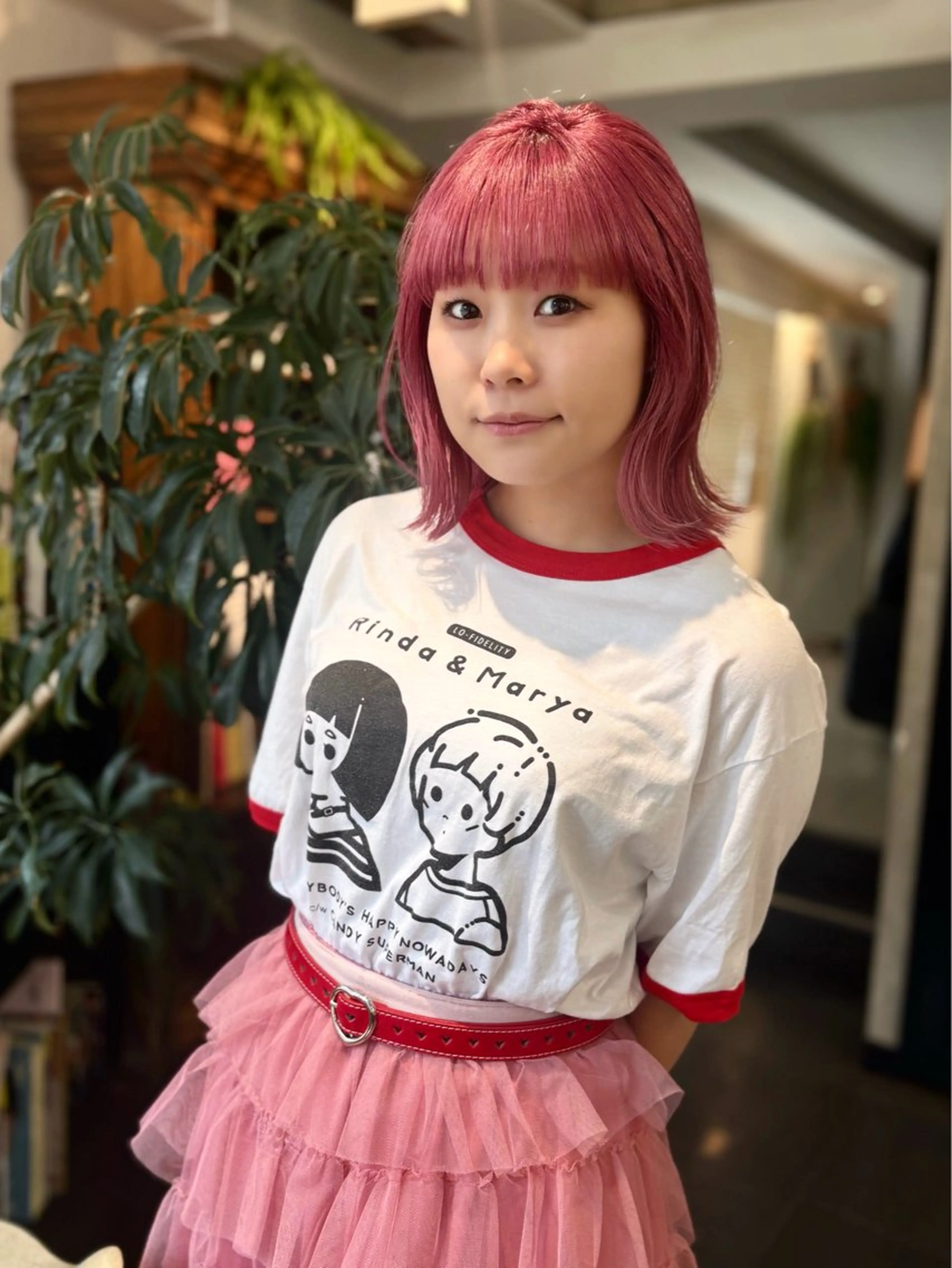 ミディアム カラー ヘアカラー トリートメント 優 作のヘアスタイル