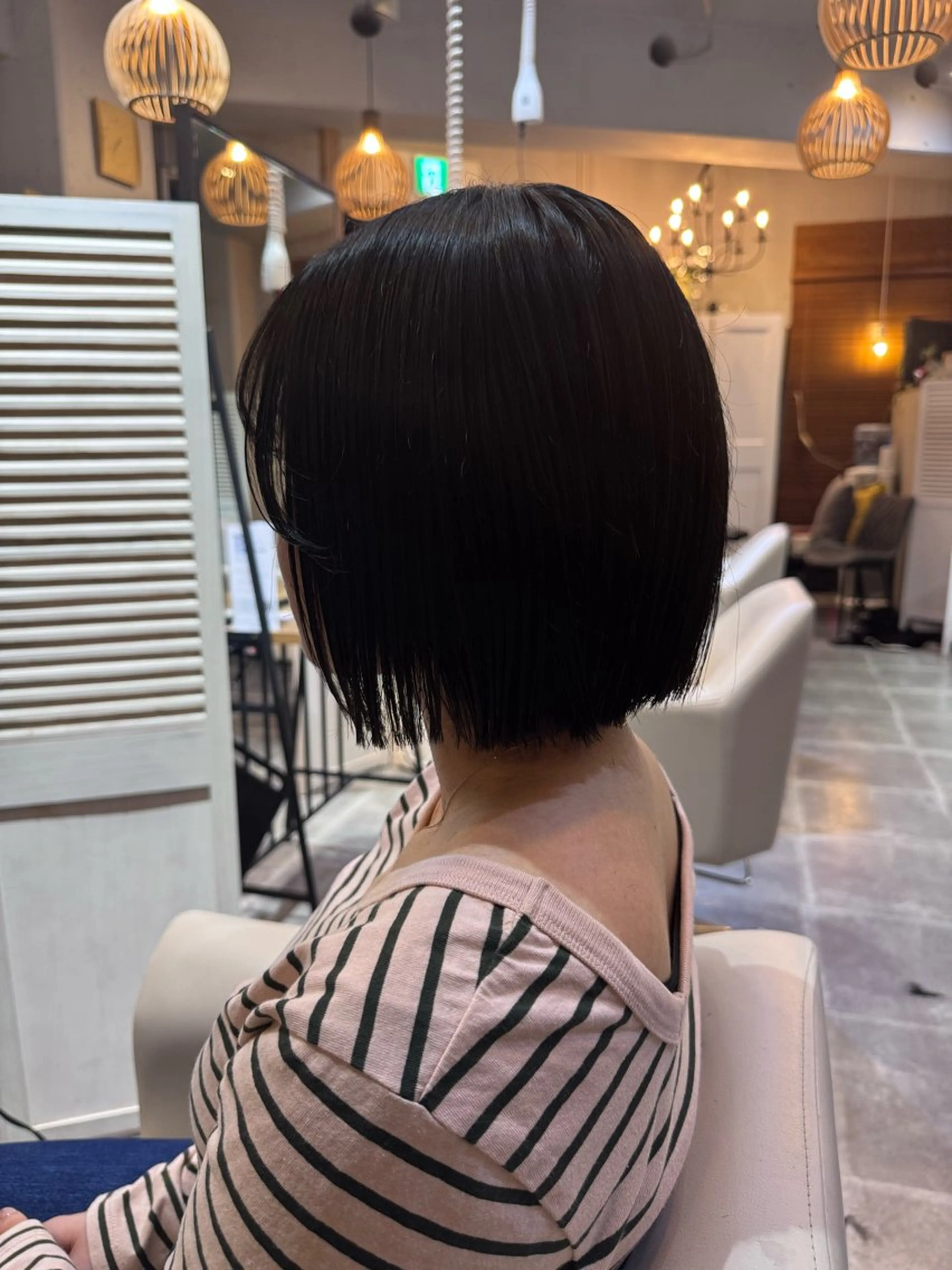 ショート 切りっぱなしボブ ボブ カット 赤嶺/メンズカット メンズパーマのヘアスタイル