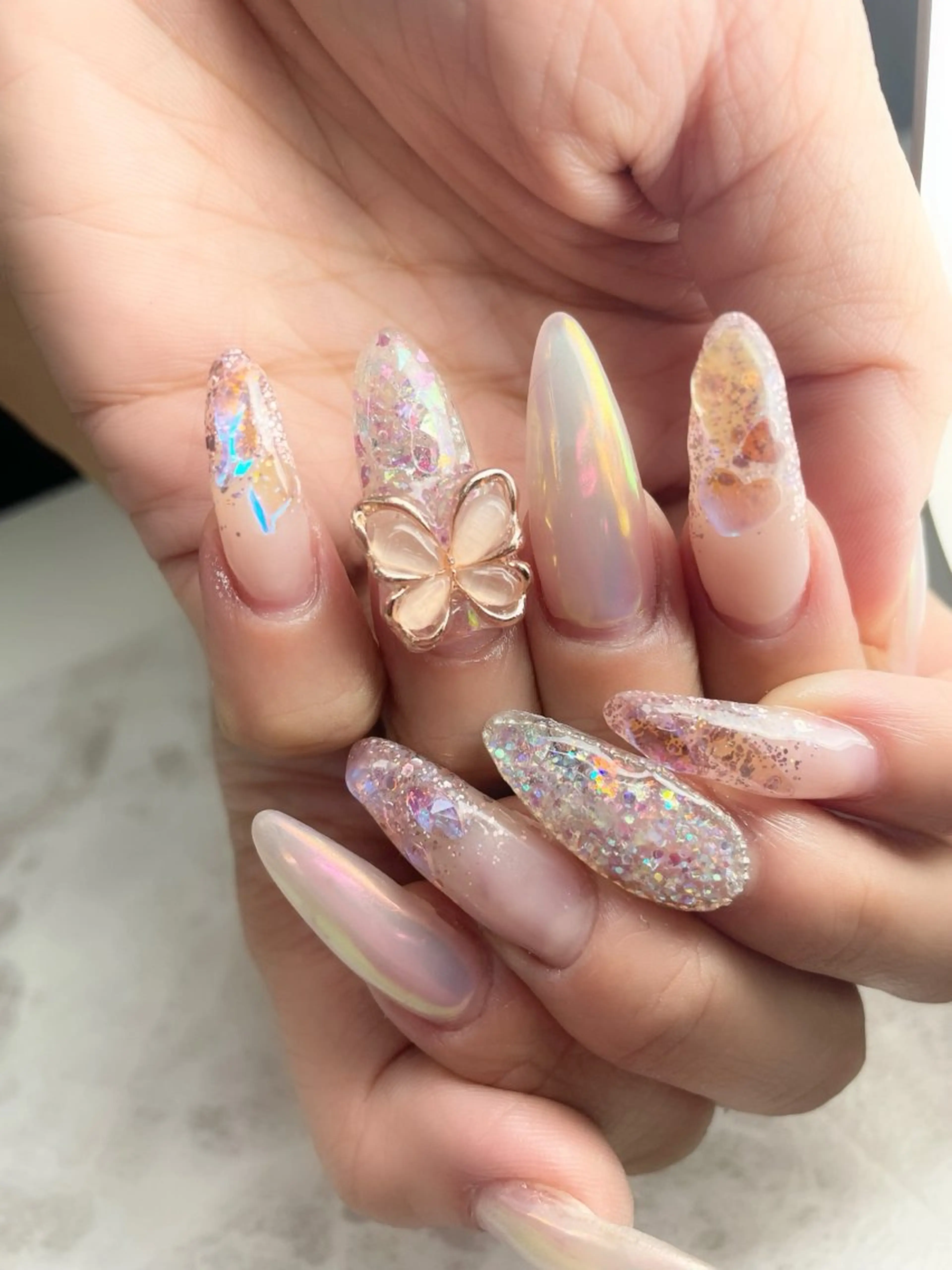 ネイル 長さ出し LeLien所属・LeLien ♡のネイルデザイン