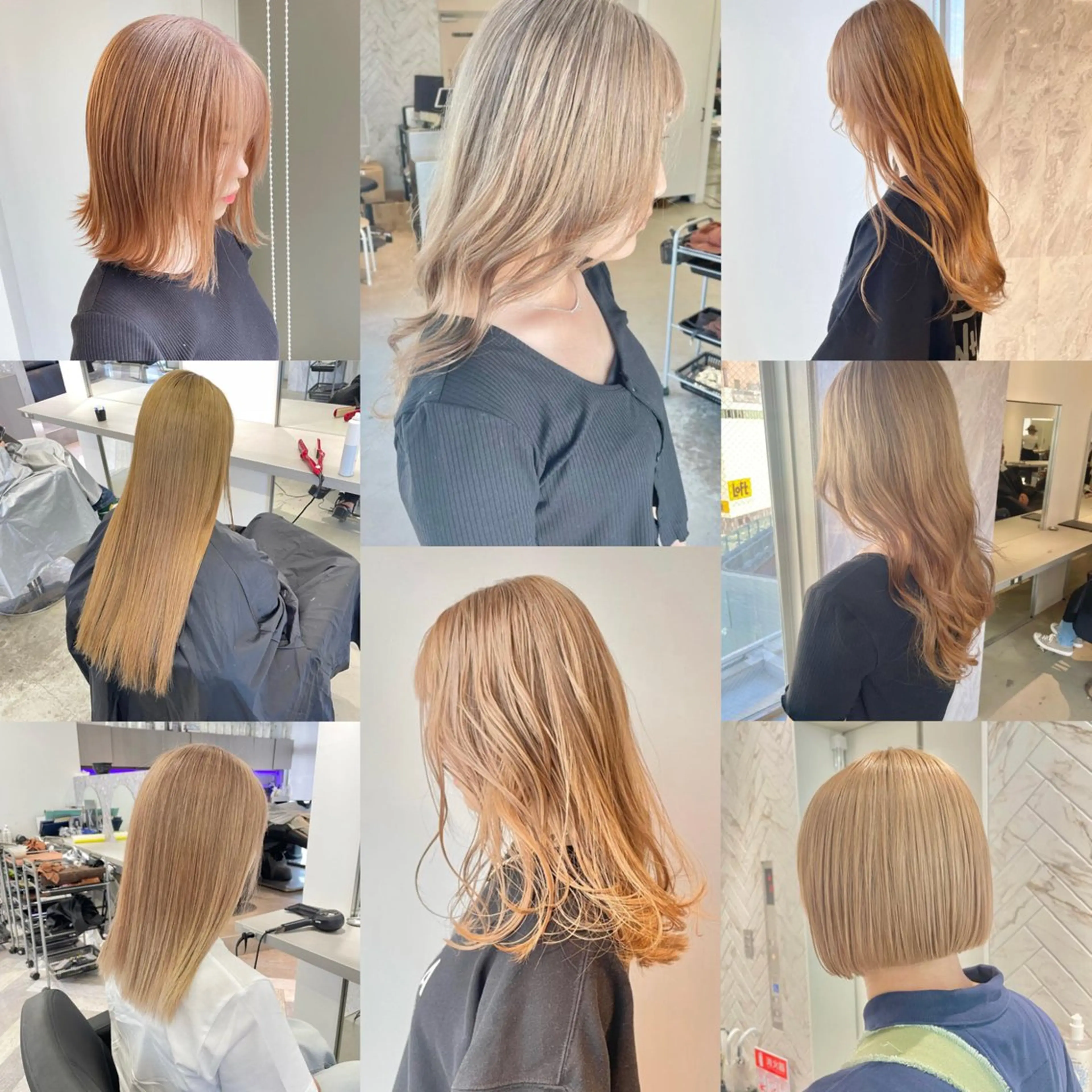 ミディアム 🎗井上 竜 ブリーチ指名No.1のヘアスタイル