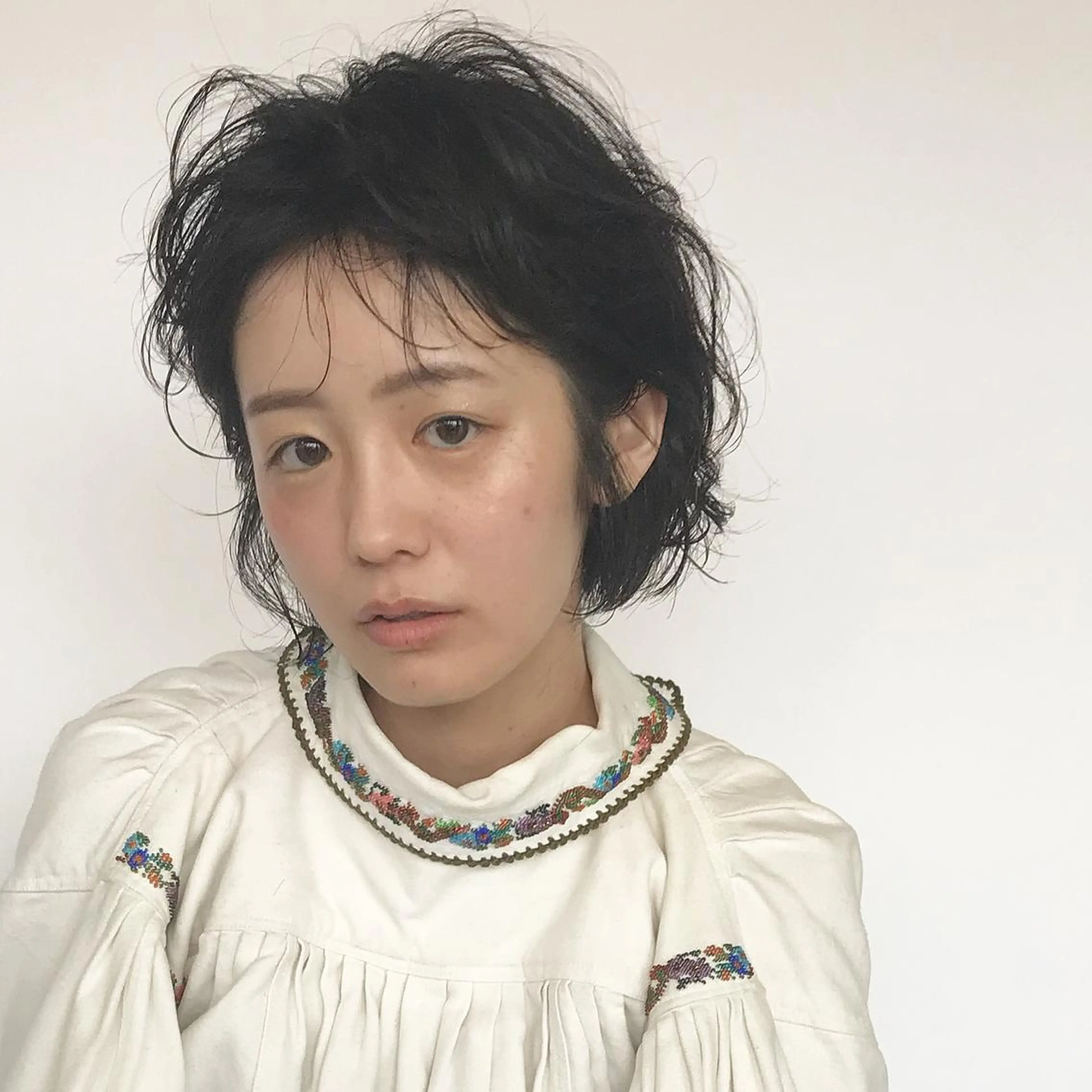 ミディアム カラー パーマ FRAME所属・FRAME 名古屋市北区のヘアスタイル