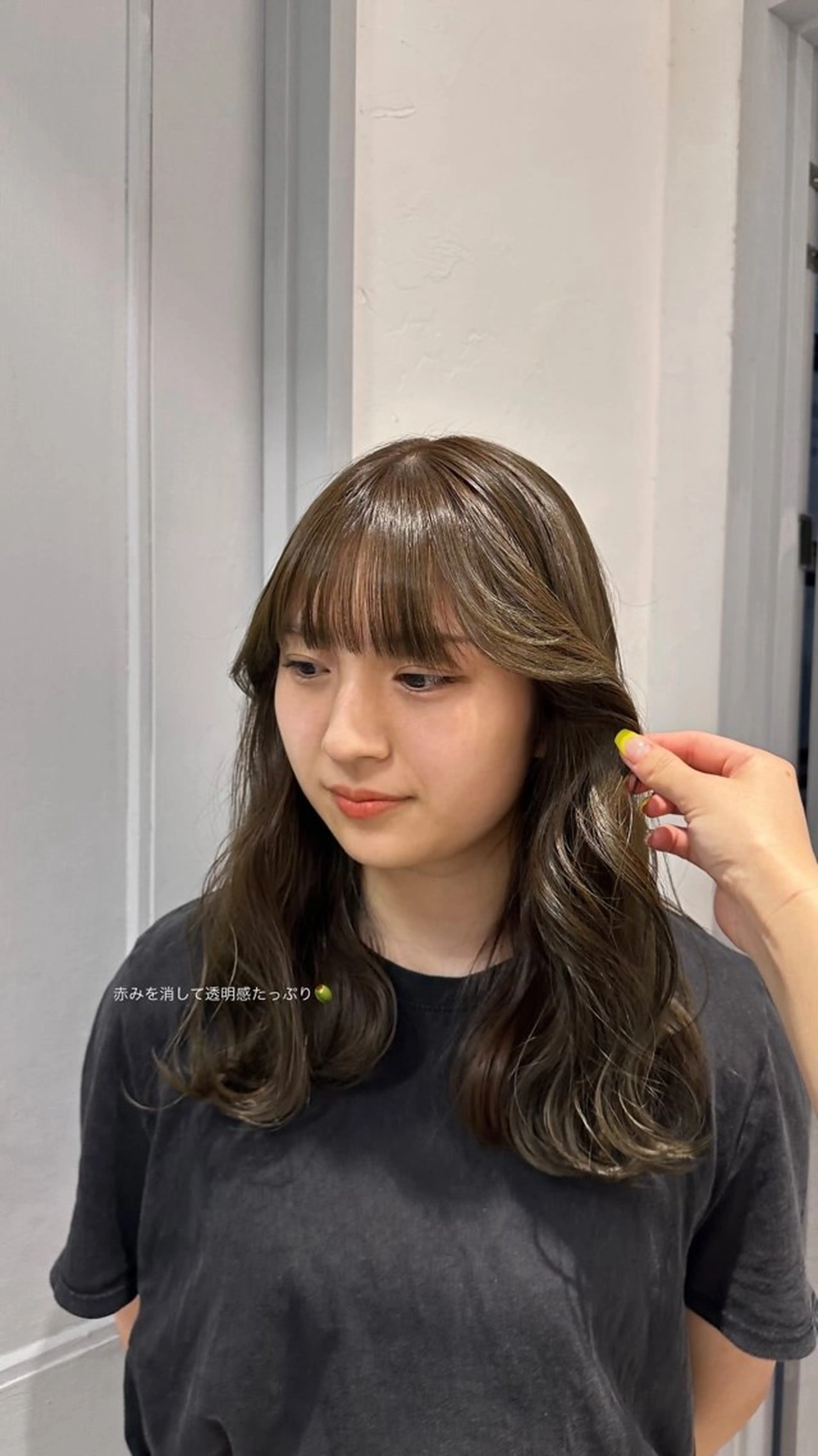 ミディアム カラー ヘアカラー Lomalia Rukaのヘアスタイル