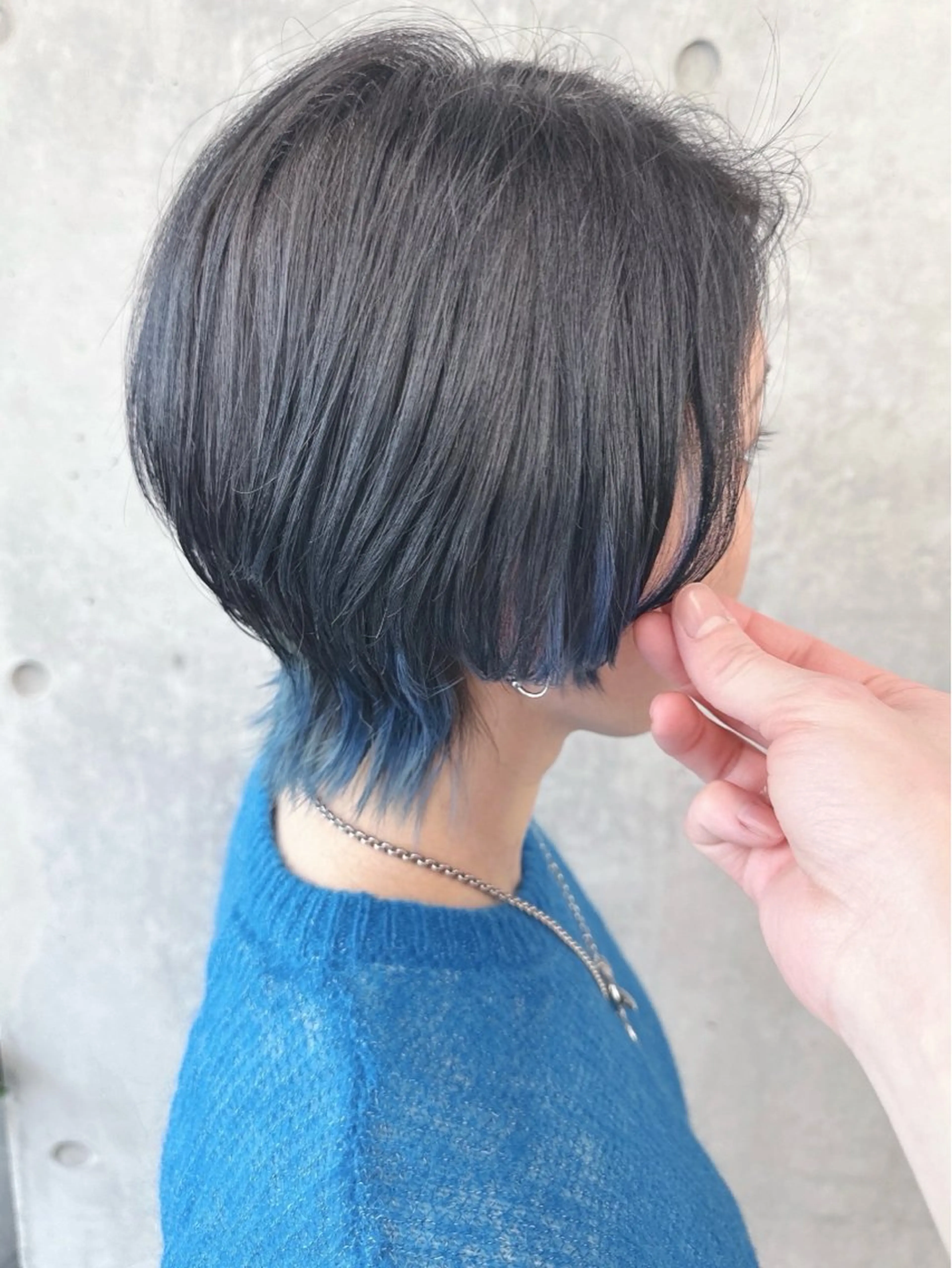 ショート とうい/パーマボブ/ くせ毛/丸みボブのヘアスタイル