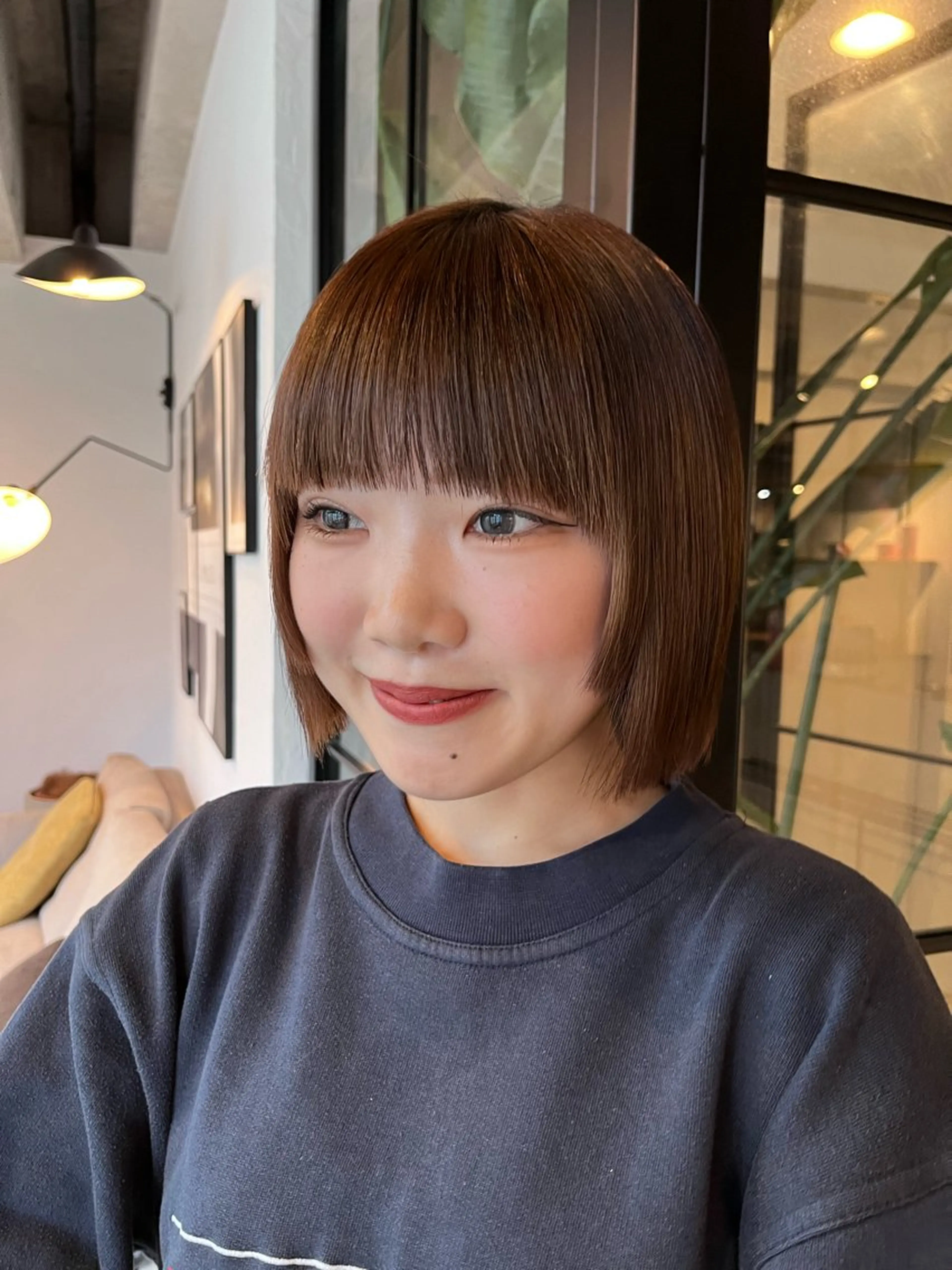 ショート ボブ 姫カット ベージュカラー/ 新潟/万代/なお🎀のヘアスタイル