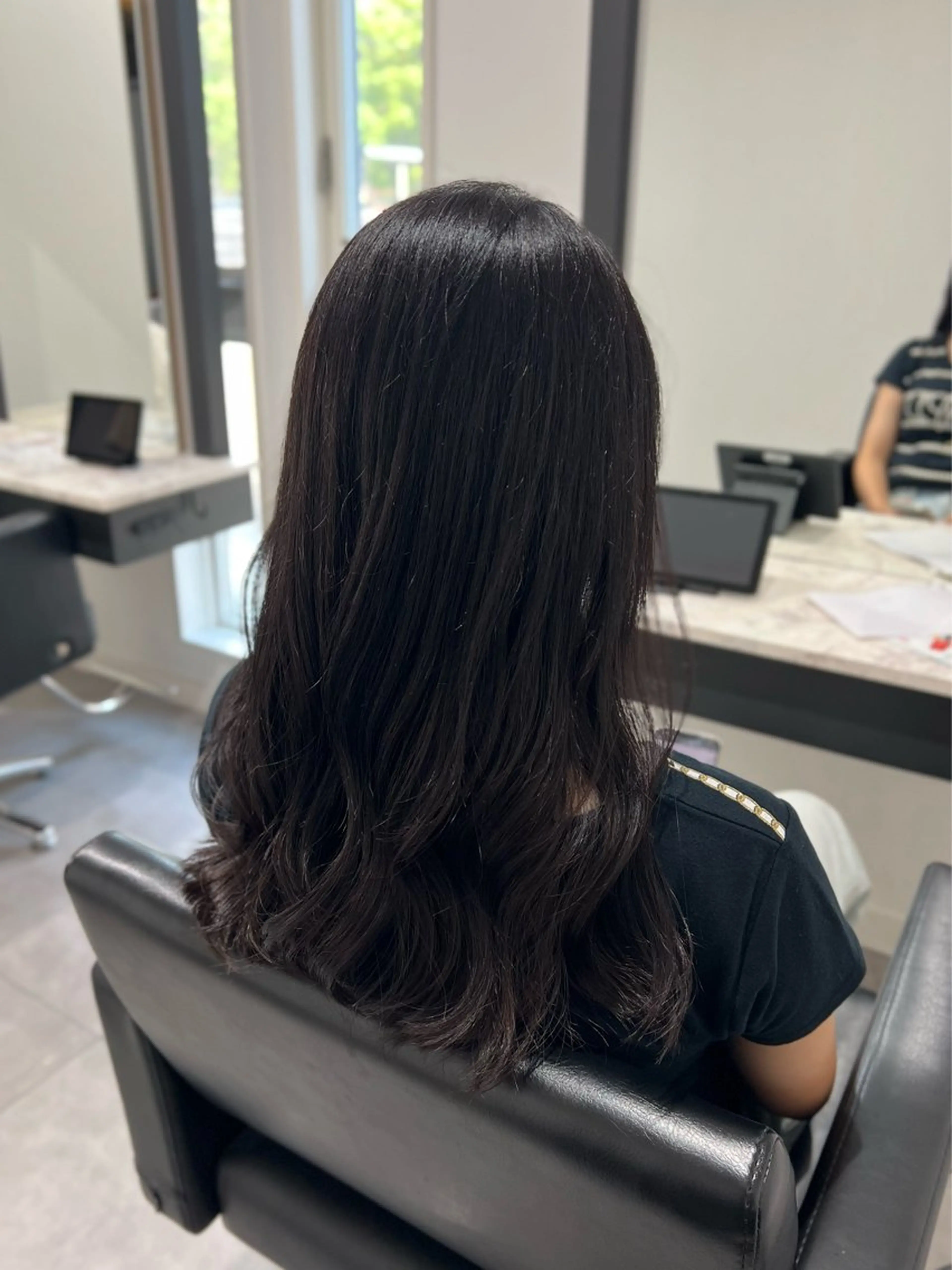 セミロング カラー ヘアカラー Dia ‎ アキヨシ ミユのヘアスタイル