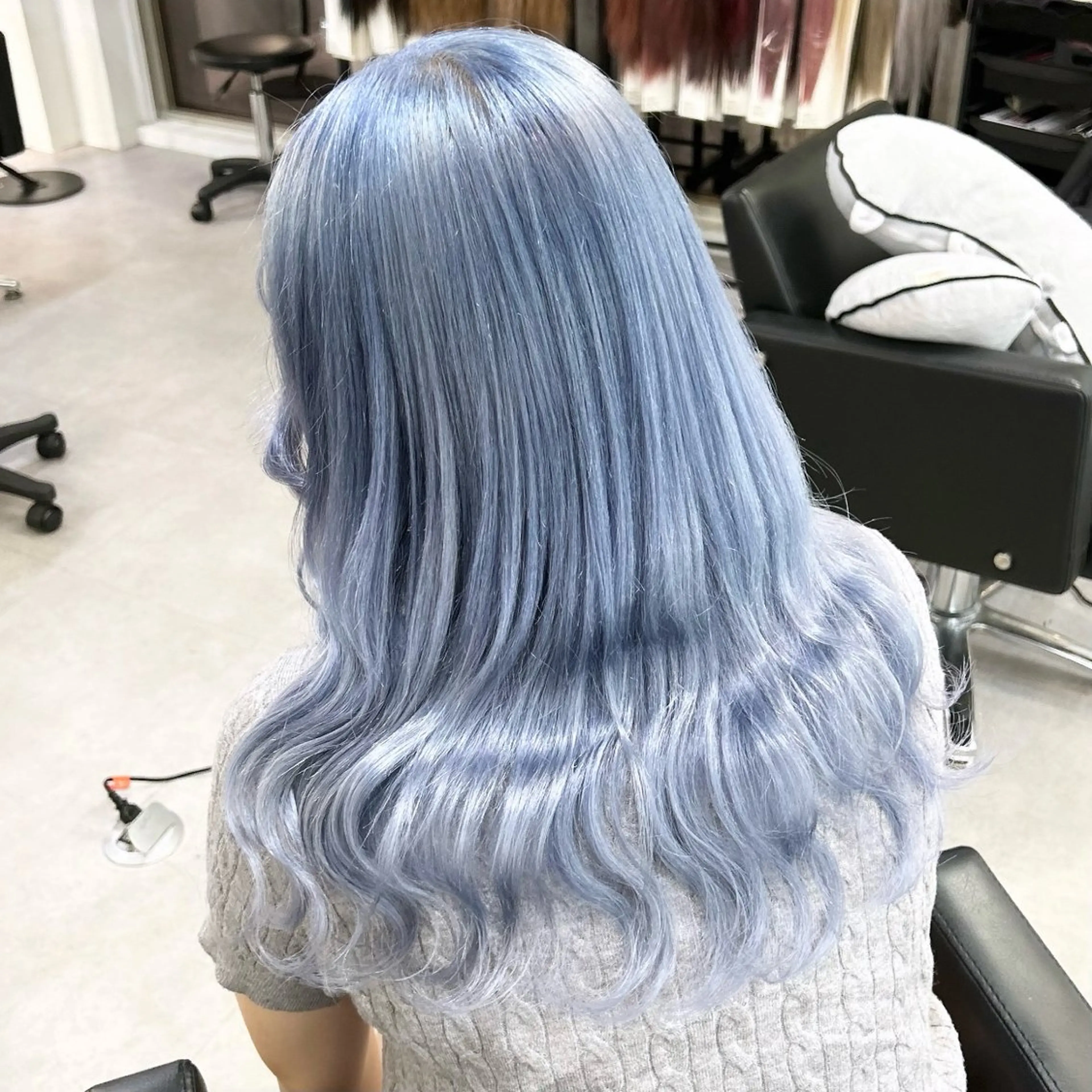 セミロング カラー ブルーカラー ヘアカラー Cielro所属・エクステ ♡ 篠田 梓のヘアスタイル