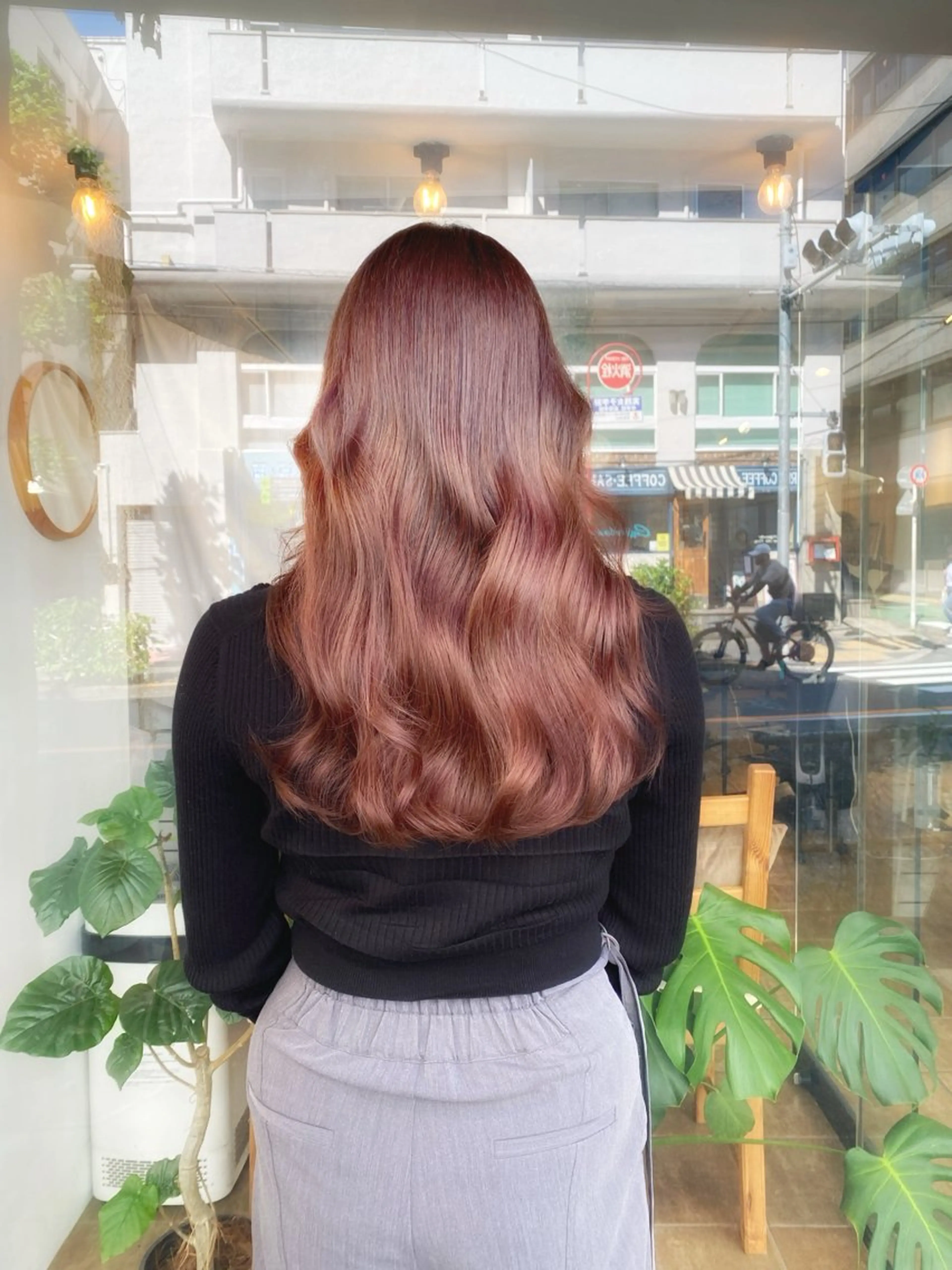 セミロング カラー 韓国ヘア♡レイヤー AYAのヘアスタイル